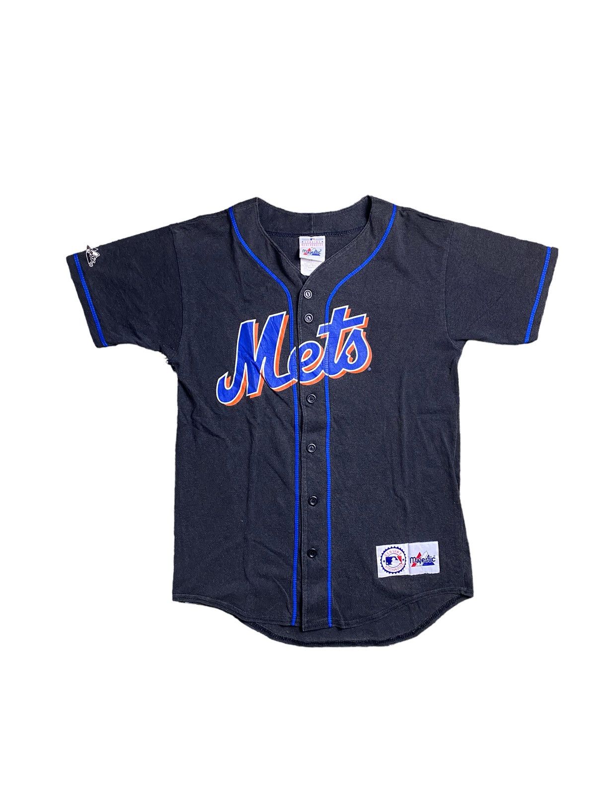 Majestic Mets Button up Backnumber Tee