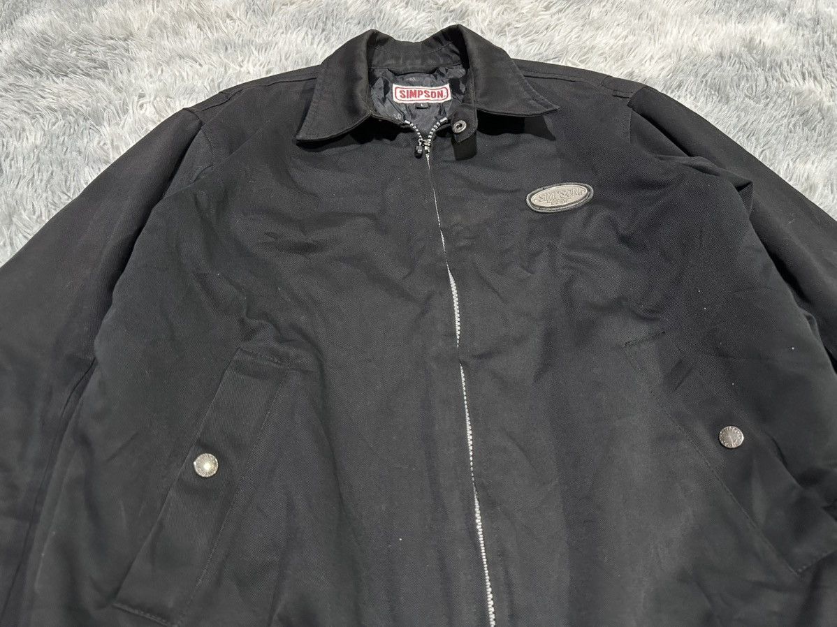 Vintage 🔥Vintage Simpson Biker Bomber Jacket Size US L / EU 52-54 / 3 - 2 Thumbnail
