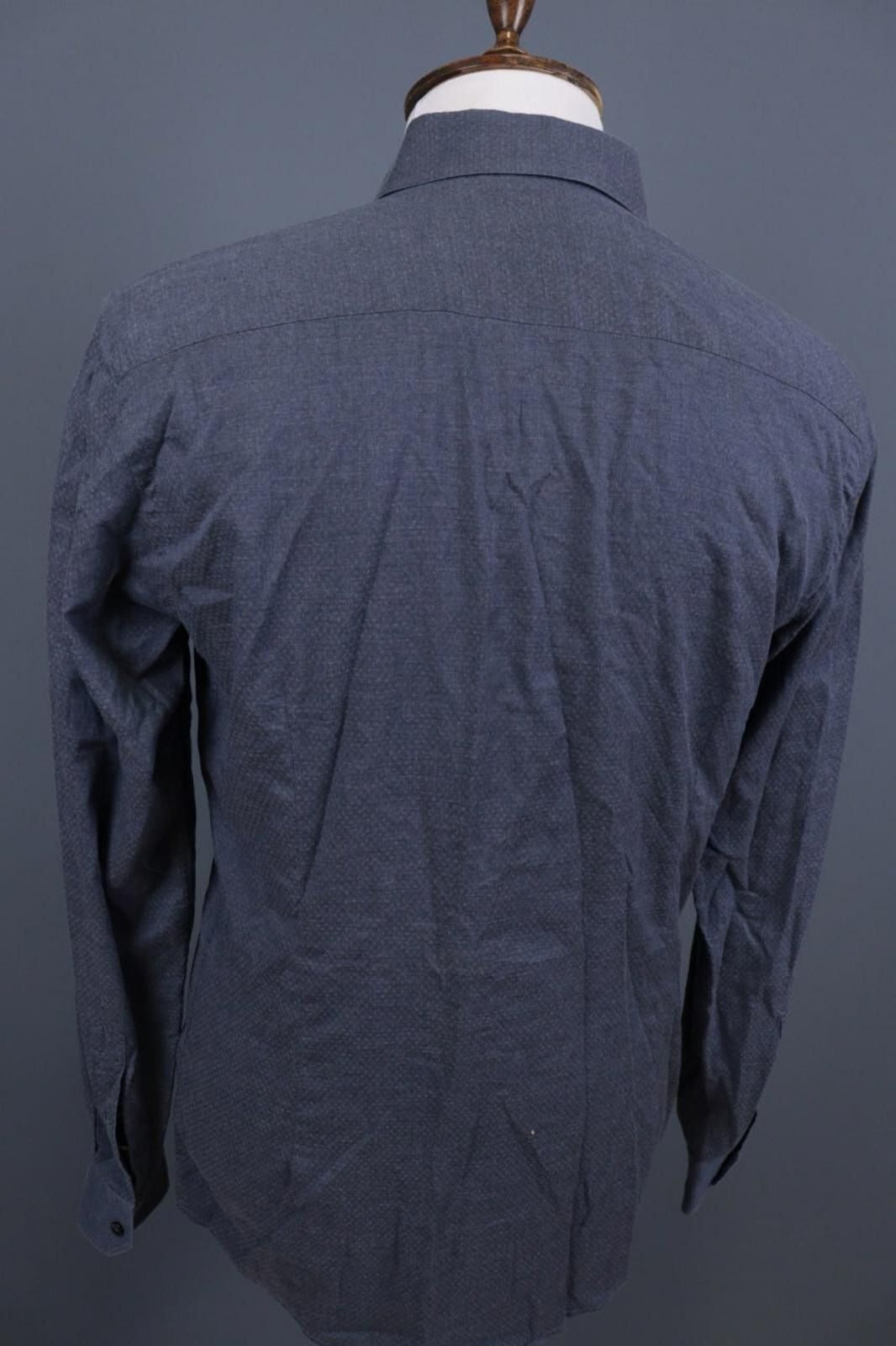 Eton Eton Slim Fit Blue Fine Twill Dress Shirt 42 / 17 / L Size US M / EU 48-50 / 2 - 10 Thumbnail