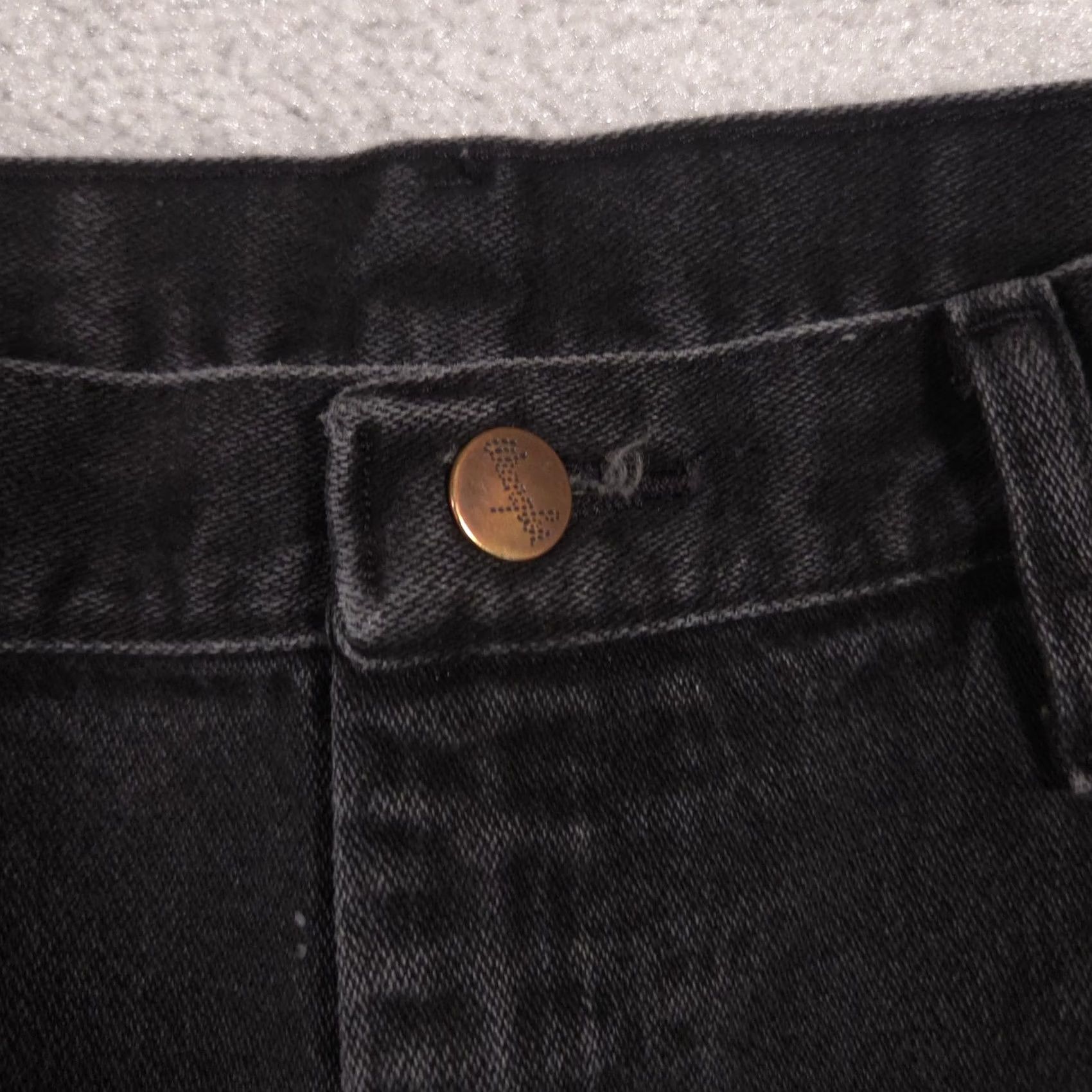 Wrangler VINTAGE Wrangler Cowboy Cut Jeans Mens 35x36 Black Denim Straight Leg Zip Fly Charcoal Mens Regular Black Jeans Cowboy Cut 13MWZAWK Men Size US 35 - 4 Thumbnail