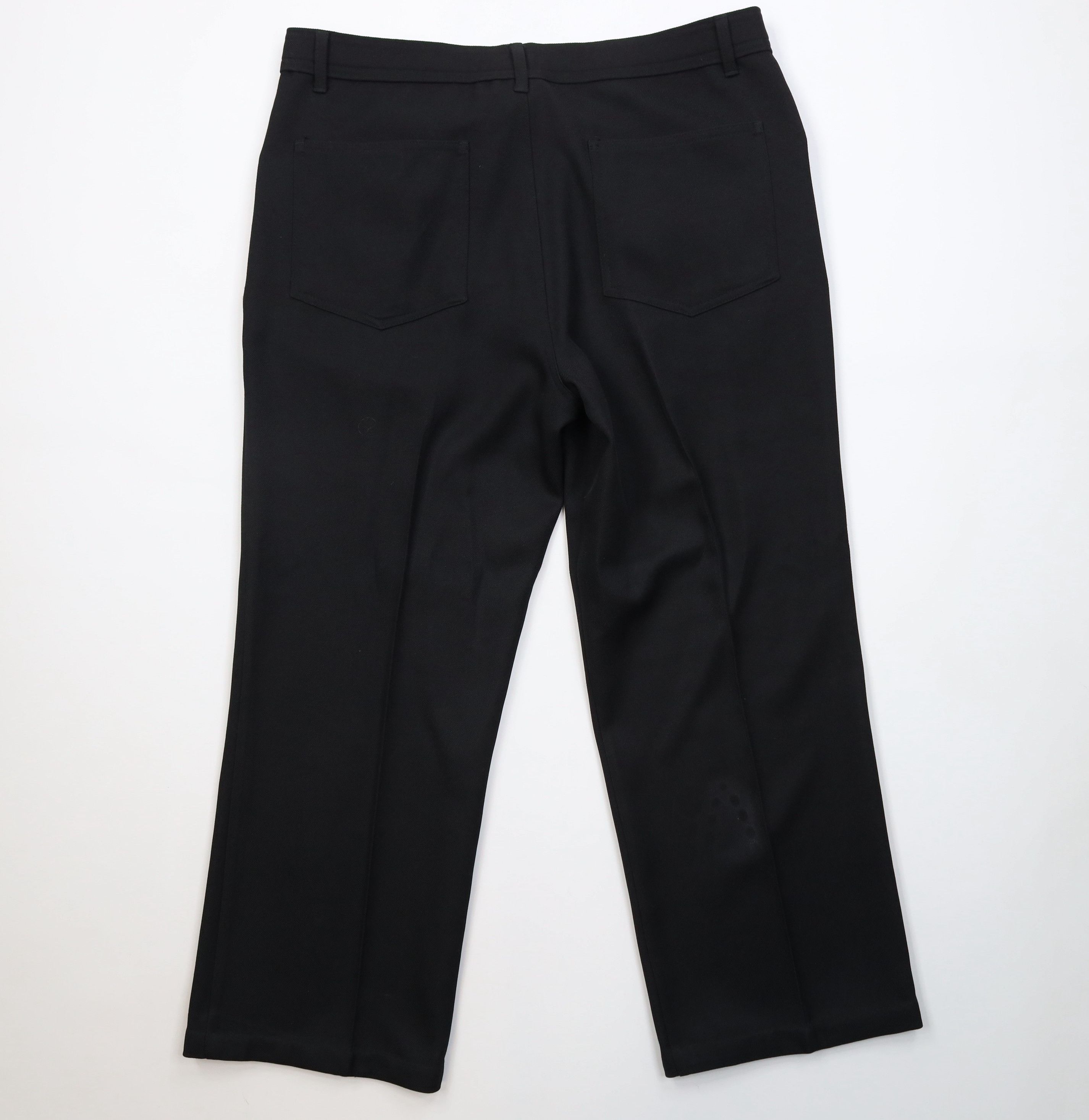 Vintage Vintage 90s Streetwear Flared Wide Leg Chino Pants Black Size US 36 / EU 52 - 9 Thumbnail
