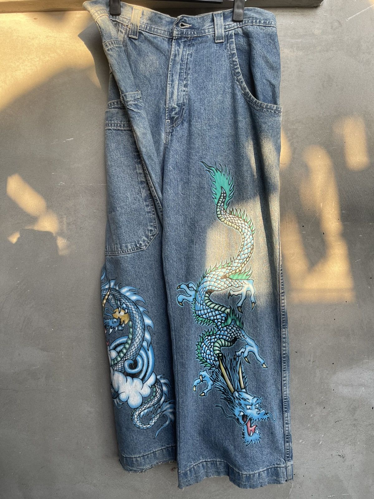 JNCO Jnco Dragon Cloud Vintage 2000s Size US 32 / EU 48 - 9 Thumbnail