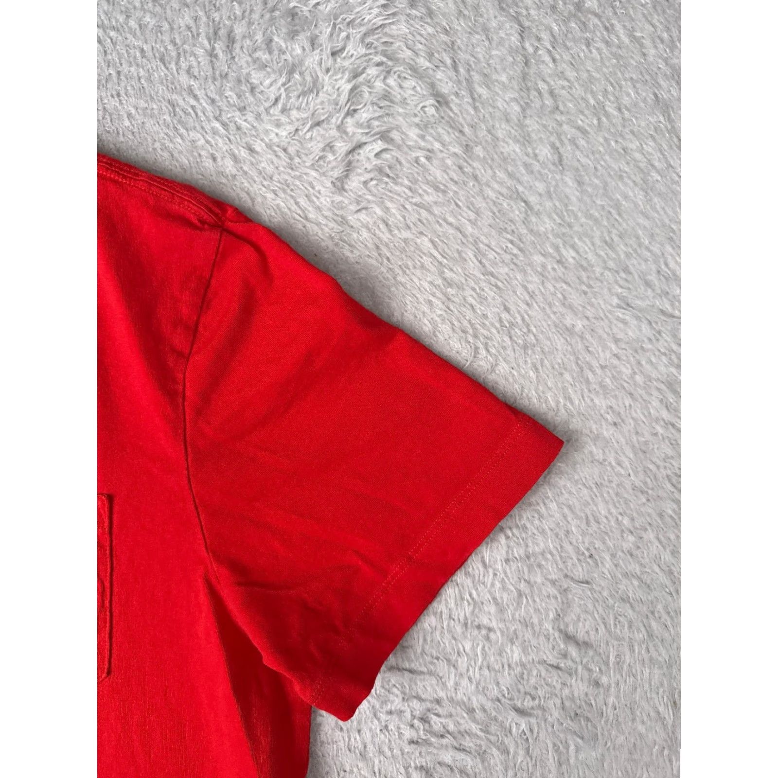 Tommy Hilfiger Tommy Hilfiger Shirt Men Adult Large Red Short Sleeve Crew Neck Pocket 100% Cotton Jersey Embroidered Size US L / EU 52-54 / 3 - 2 Thumbnail