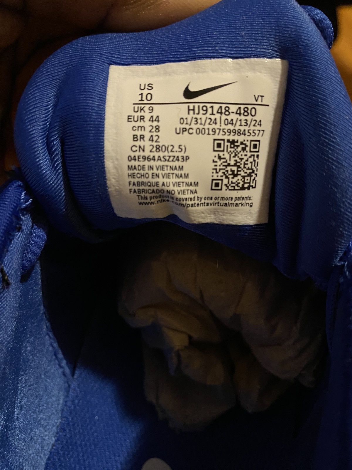 Nike Nike Air VaporMax Plus Game Royal Blue Metallic Silver Size US 10 / EU 43 - 8 Thumbnail