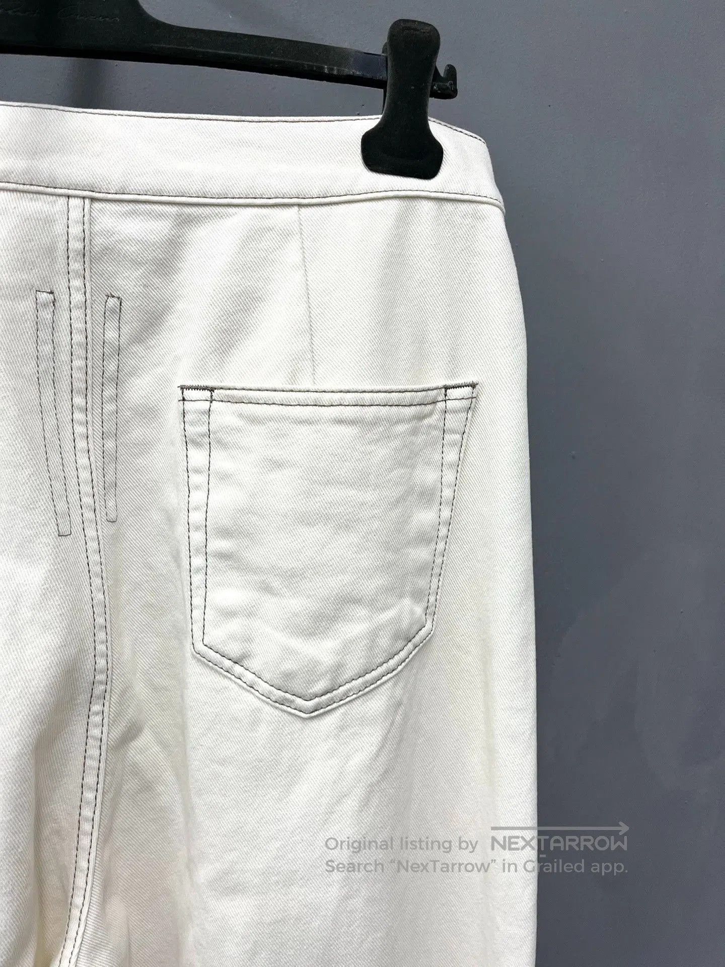 Rick Owens Rick Owens Bolan Bootcut White Jeans. Size US 32 / EU 48 - 6 Thumbnail