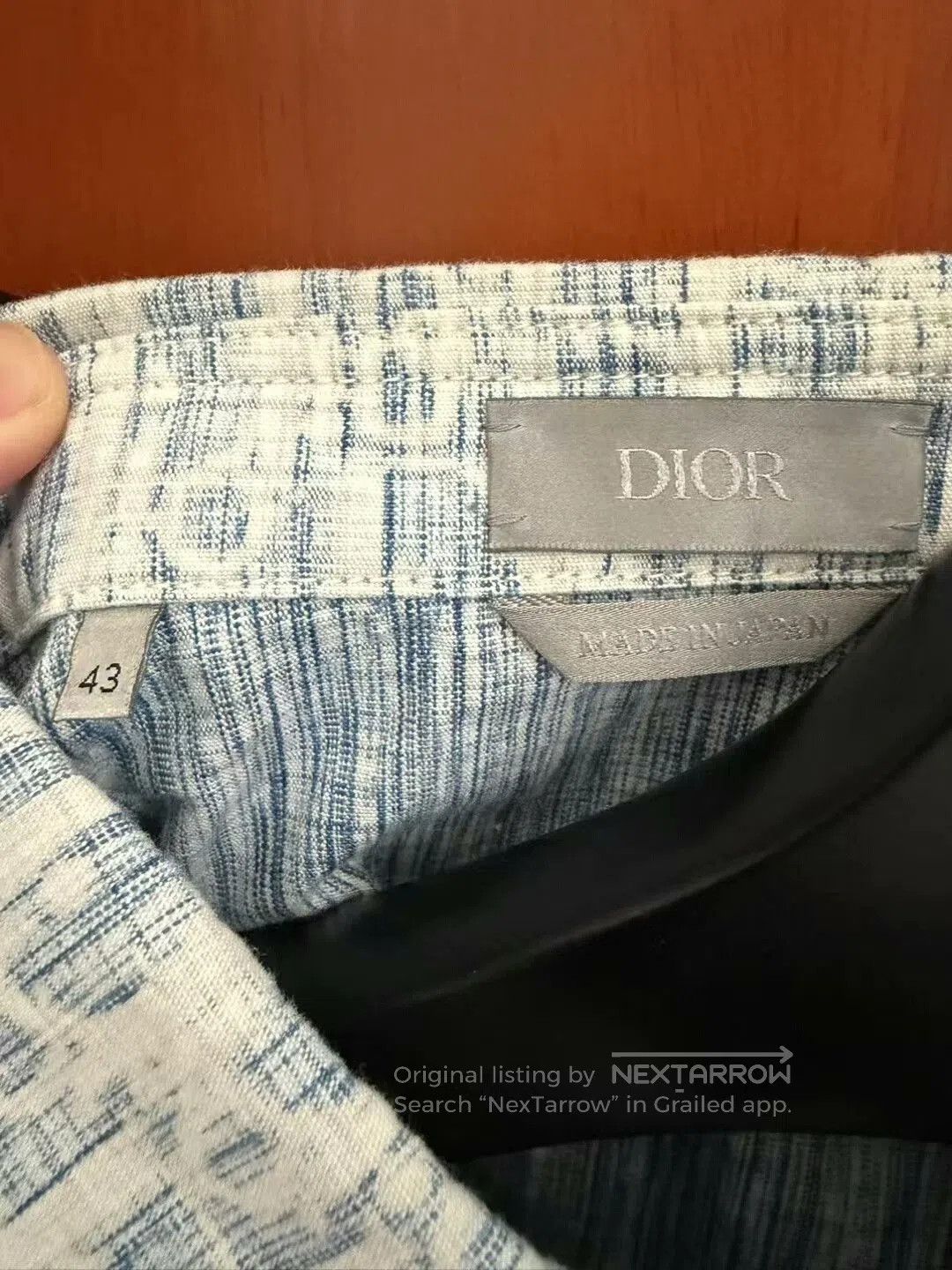 Dior dior blue and white logo denim shirt. Size US M / EU 48-50 / 2 - 2 Thumbnail