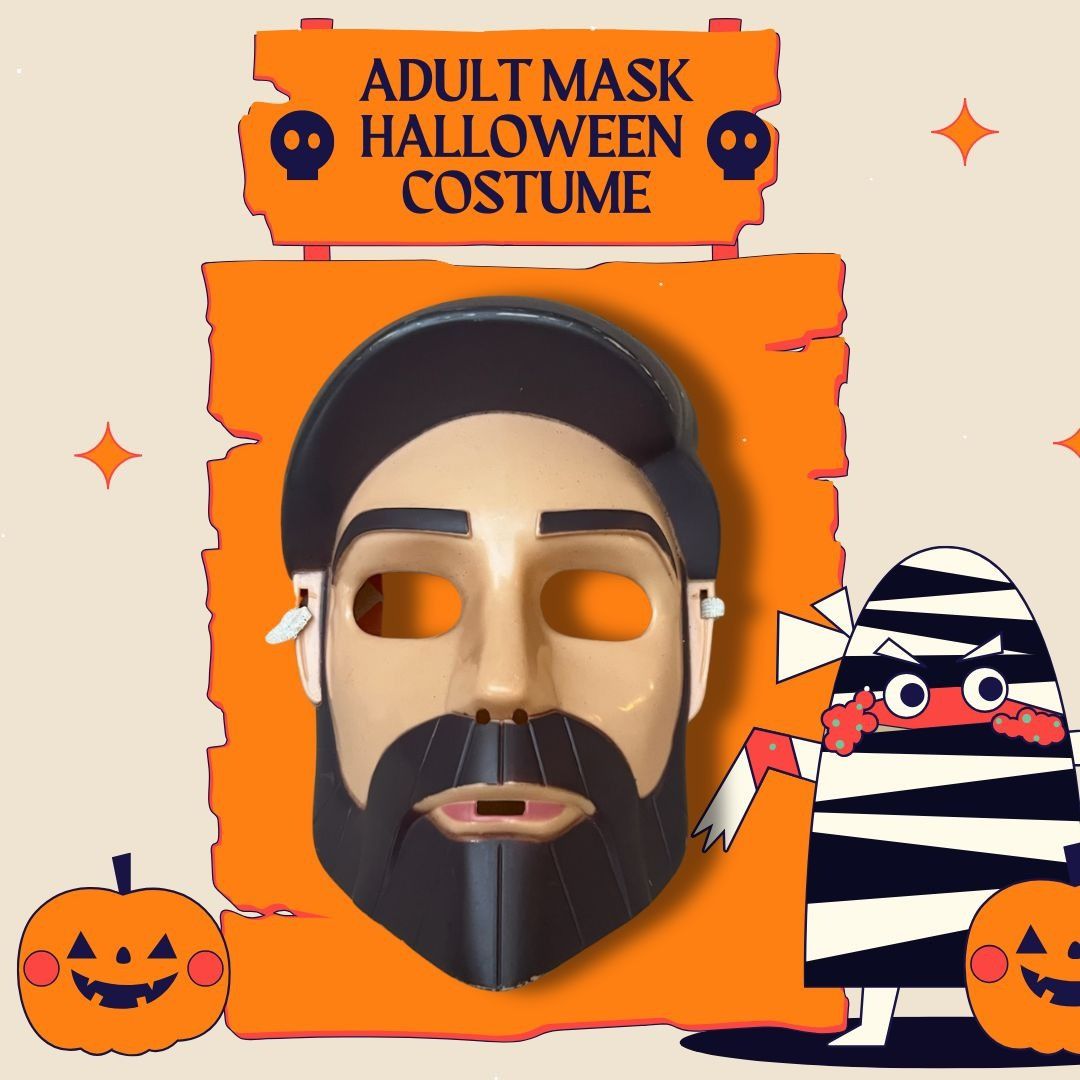 Other Adult Beard Mask Halloween Costume Prop Fun Party Accessory Size ONE SIZE - 1 Thumbnail