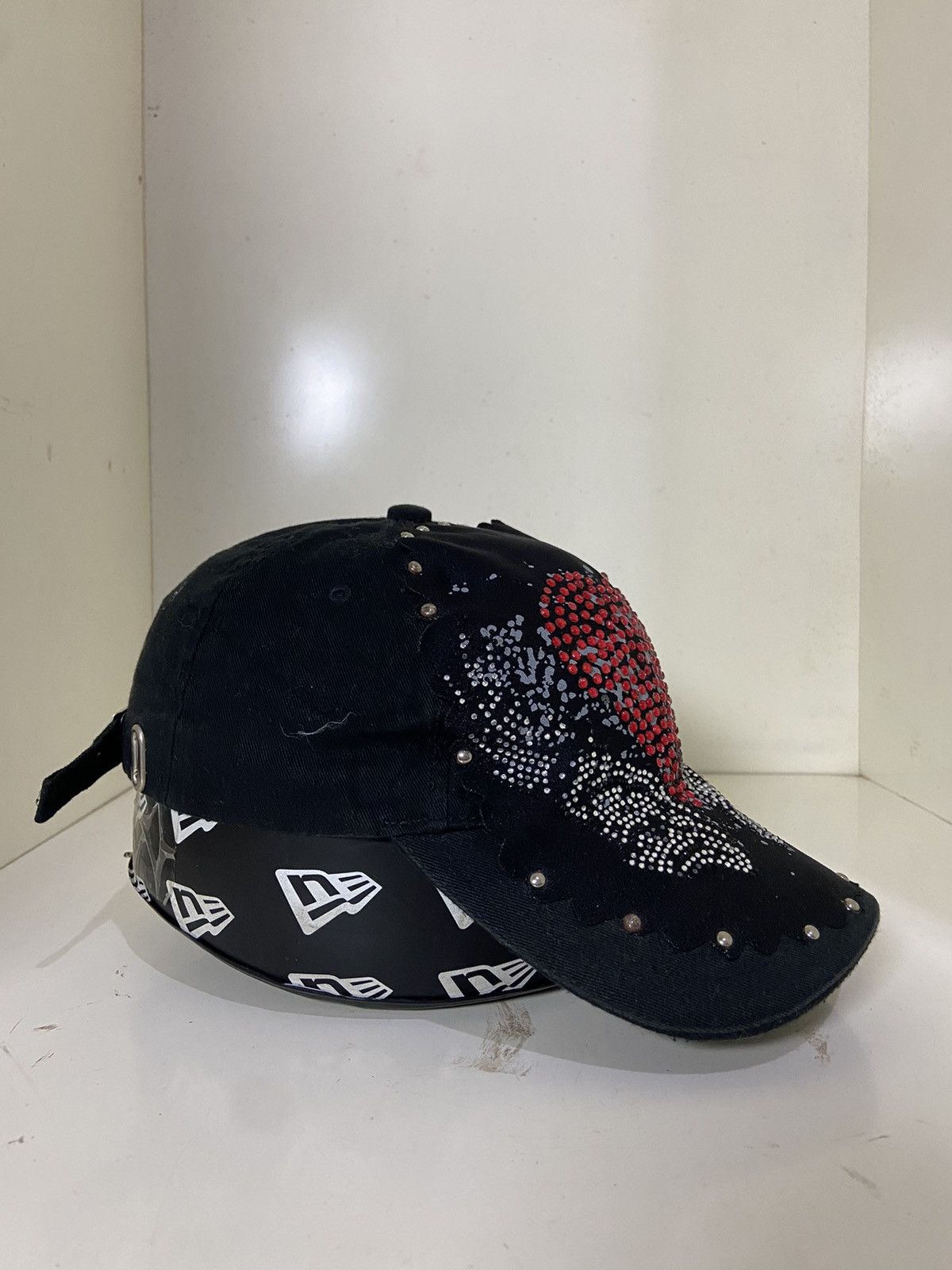 If Six Was Nine 2000s Y2K heart studded zircon hat Size ONE SIZE - 2 Thumbnail