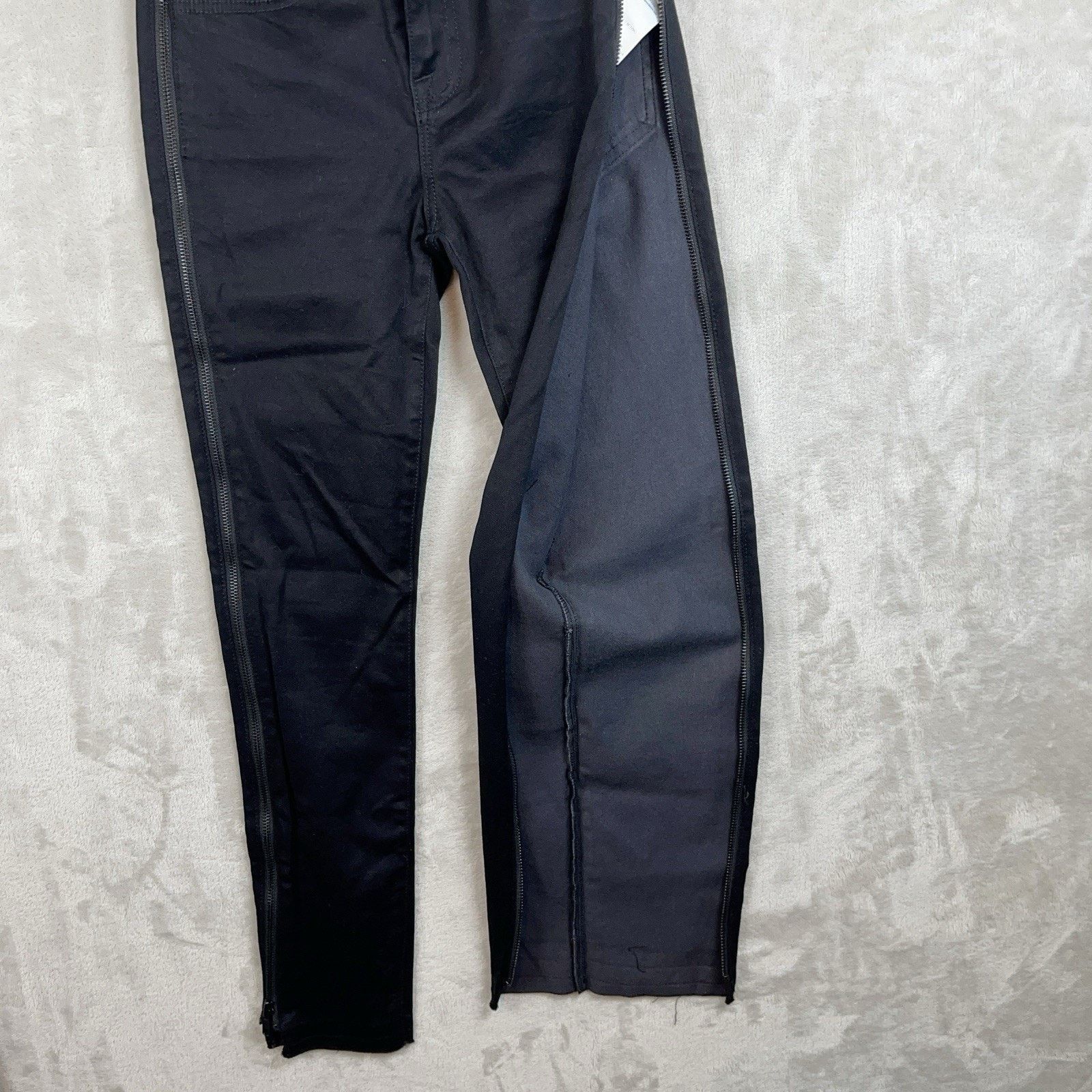 Other Etienne Marcel EM 1080 Side Zip Moto Skinny Black Jeans 25 Size 25" / US 0 / IT 36 - 3 Thumbnail