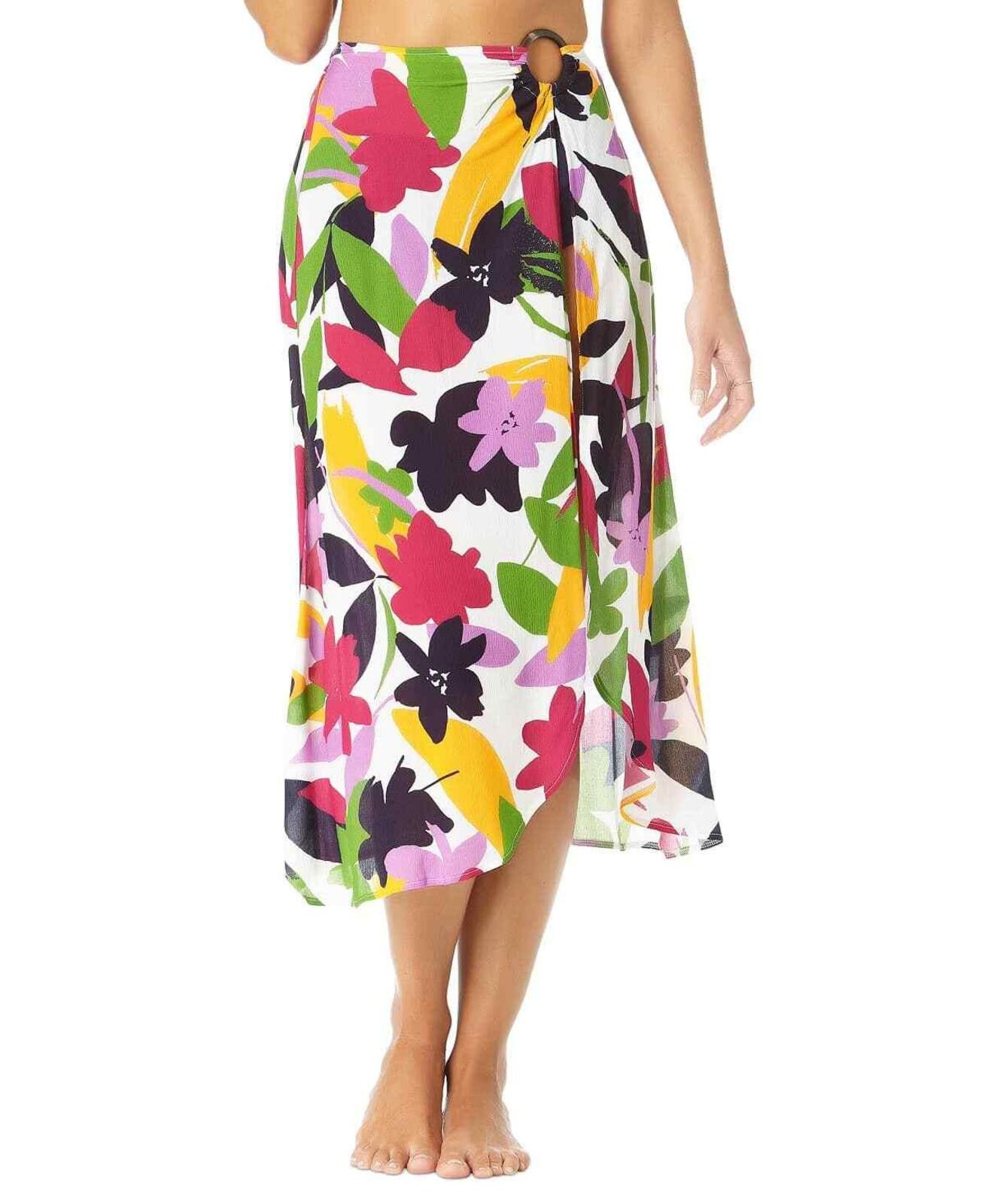Other Anne Cole Bold Floral Ring Sarong Skirt Swim Cover-Up XS/S Size ONE SIZE - 1 Thumbnail