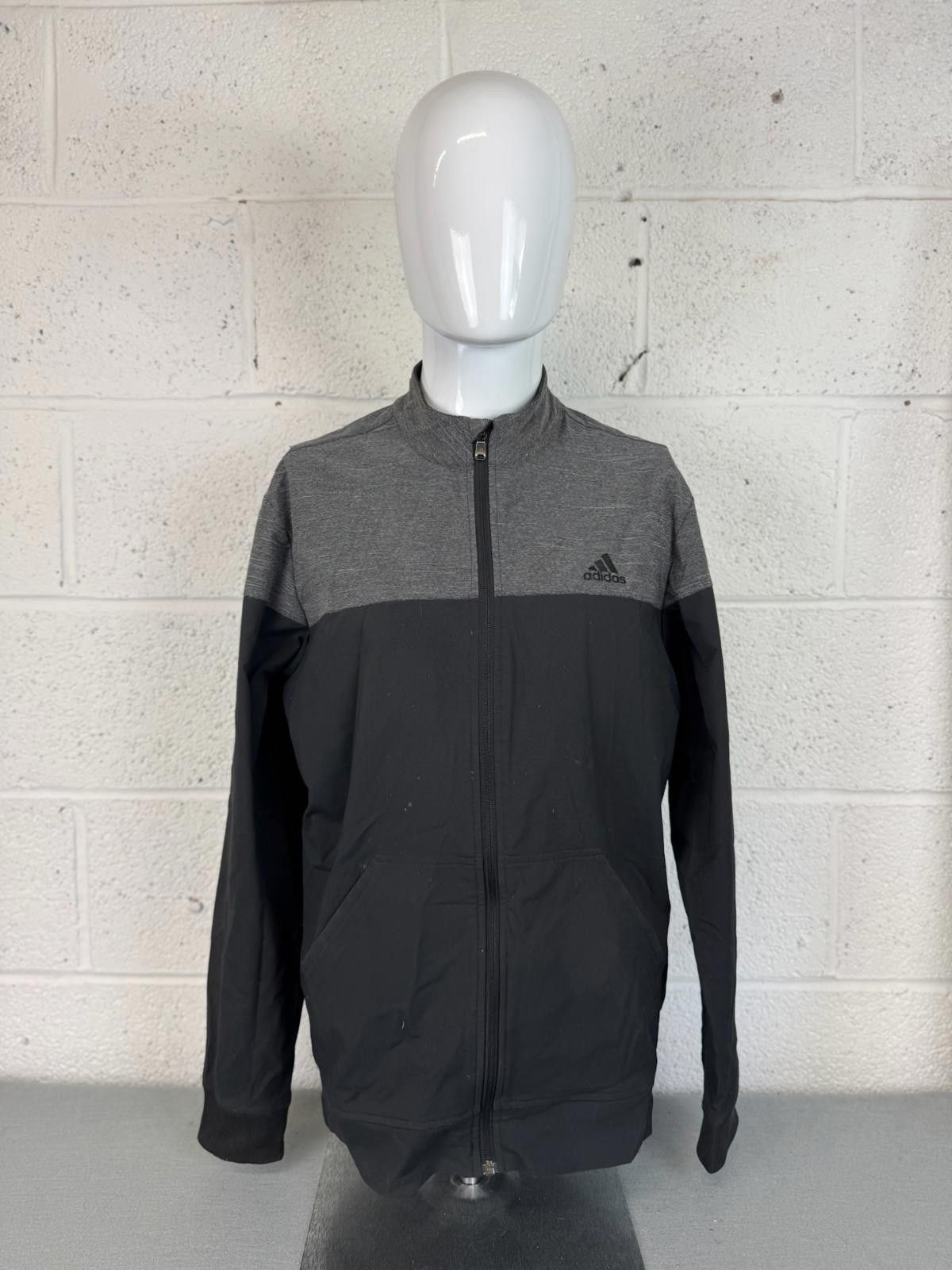 Adidas Adidas Men's Activewear Jacket Black and Gray Size M Size US M / EU 48-50 / 2 - 1 Thumbnail