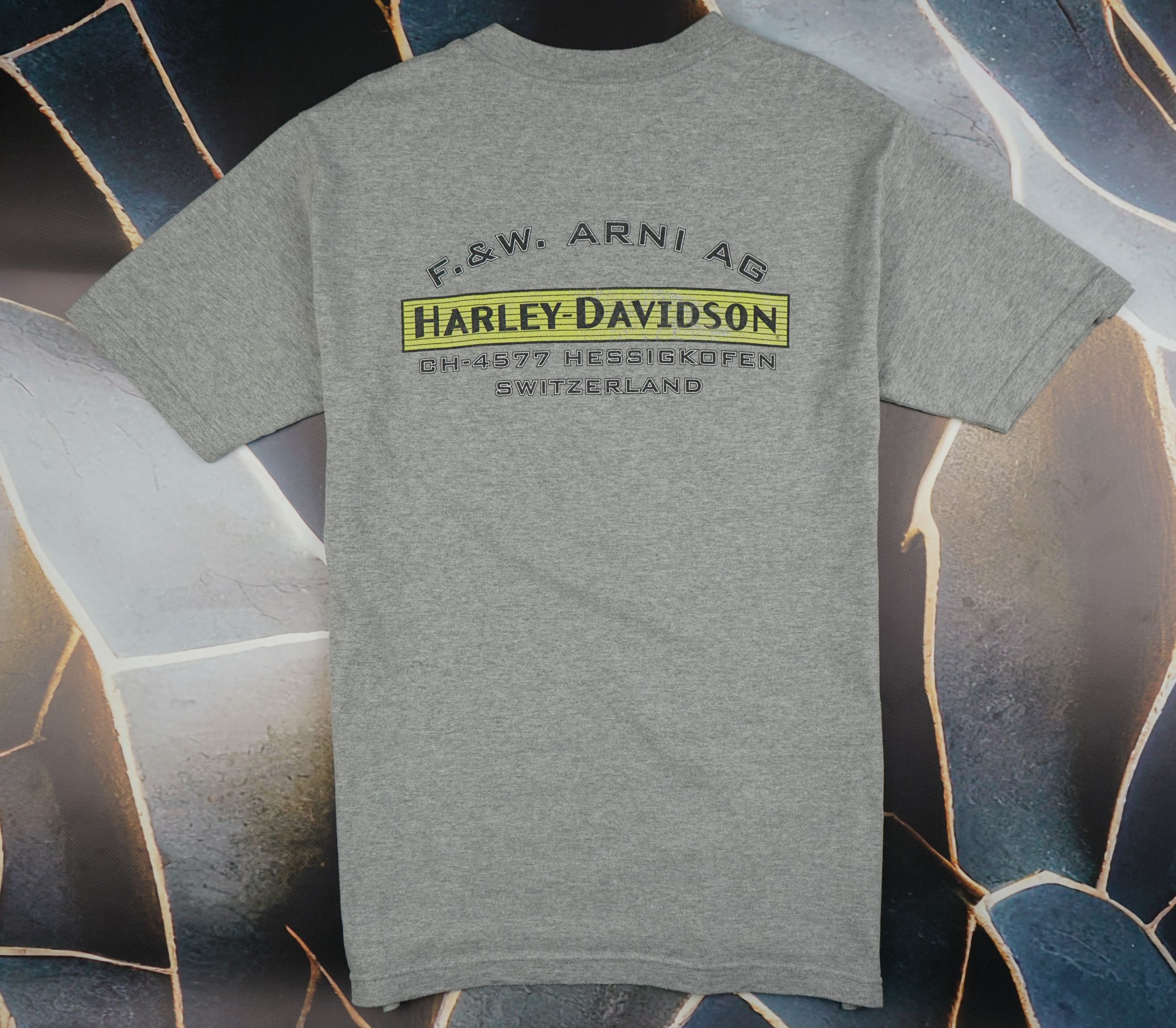 Harley Davidson × Vintage Vintage 2000s Harley-Davidson Switzerland T-Shirt Size US S / EU 44-46 / 1 - 6 Thumbnail