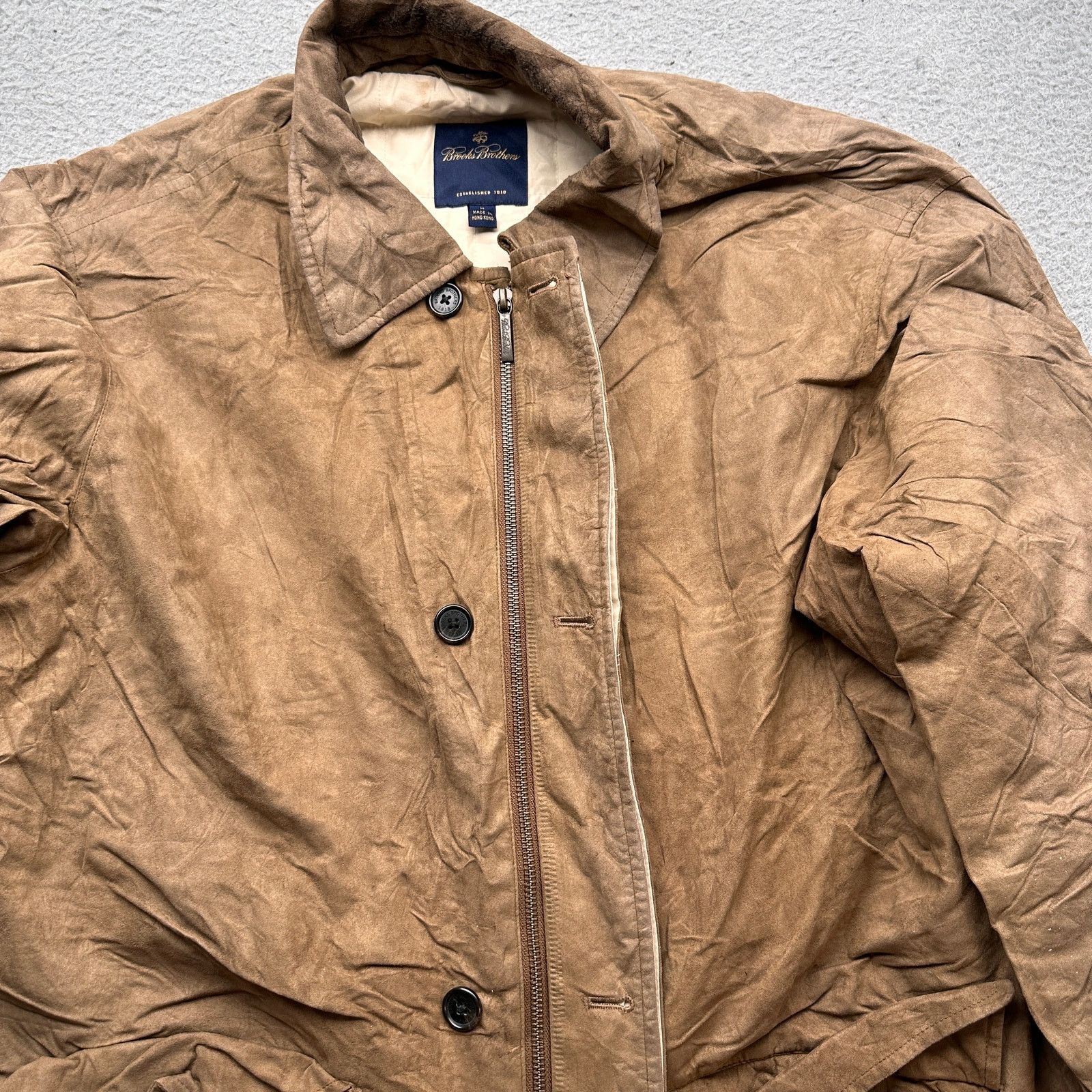 Brooks Brothers Brooks Brothers Car Coat Long Mens Medium Brown Pockets Size US M / EU 48-50 / 2 - 17 Thumbnail