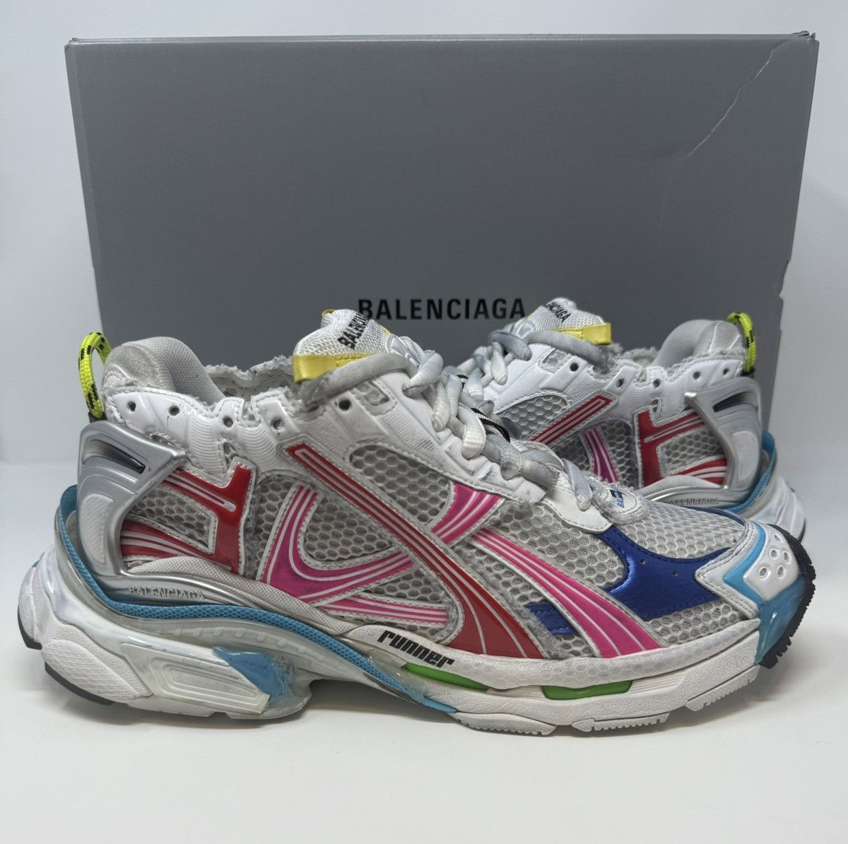 Balenciaga Balenciaga Runner Sneaker Multicolor New Season Size US 10 / EU 43 - 1 Thumbnail