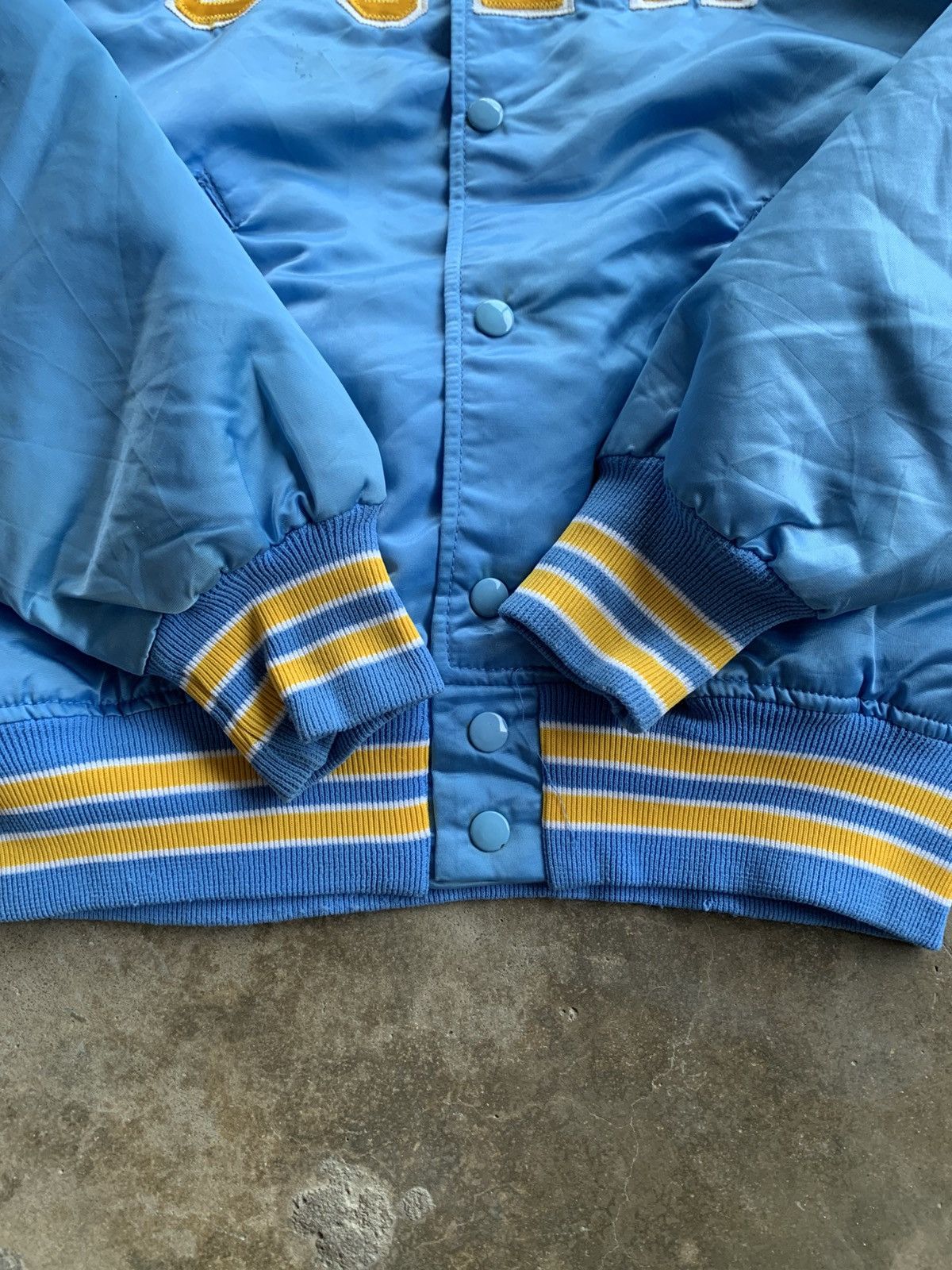 Vintage Vintage Blue Satin UCLA Bruins Bomber Jacket Size US M / EU 48-50 / 2 - 3 Thumbnail
