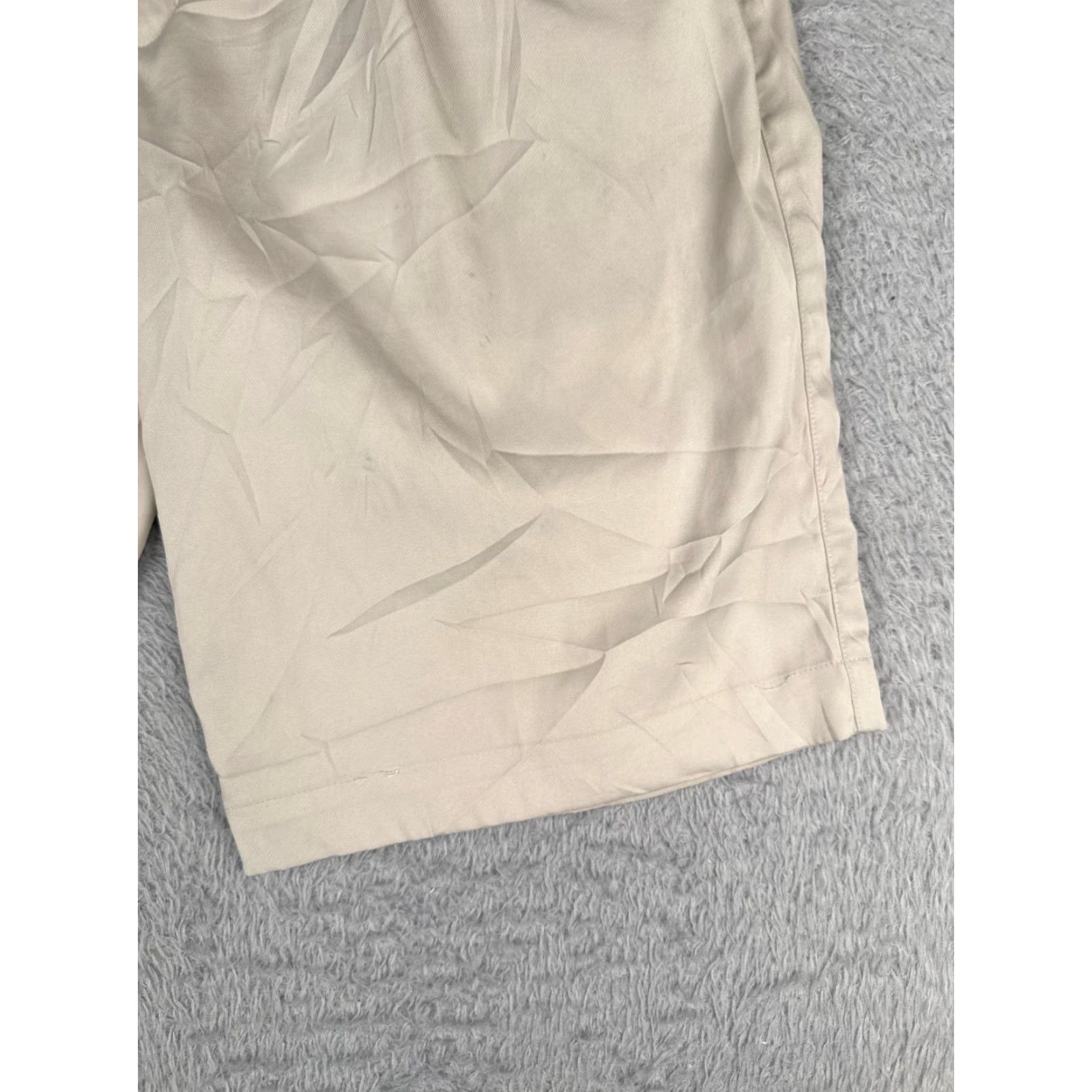Nike Nike Shorts Mens 30 Beige Pleated Polyester Blend Golf Outdoor 30x11 Casual Activewear Travel Pockets Quick Dry Breathable Easy Care 90s? Wait. Size US 30 / EU 46 - 2 Thumbnail
