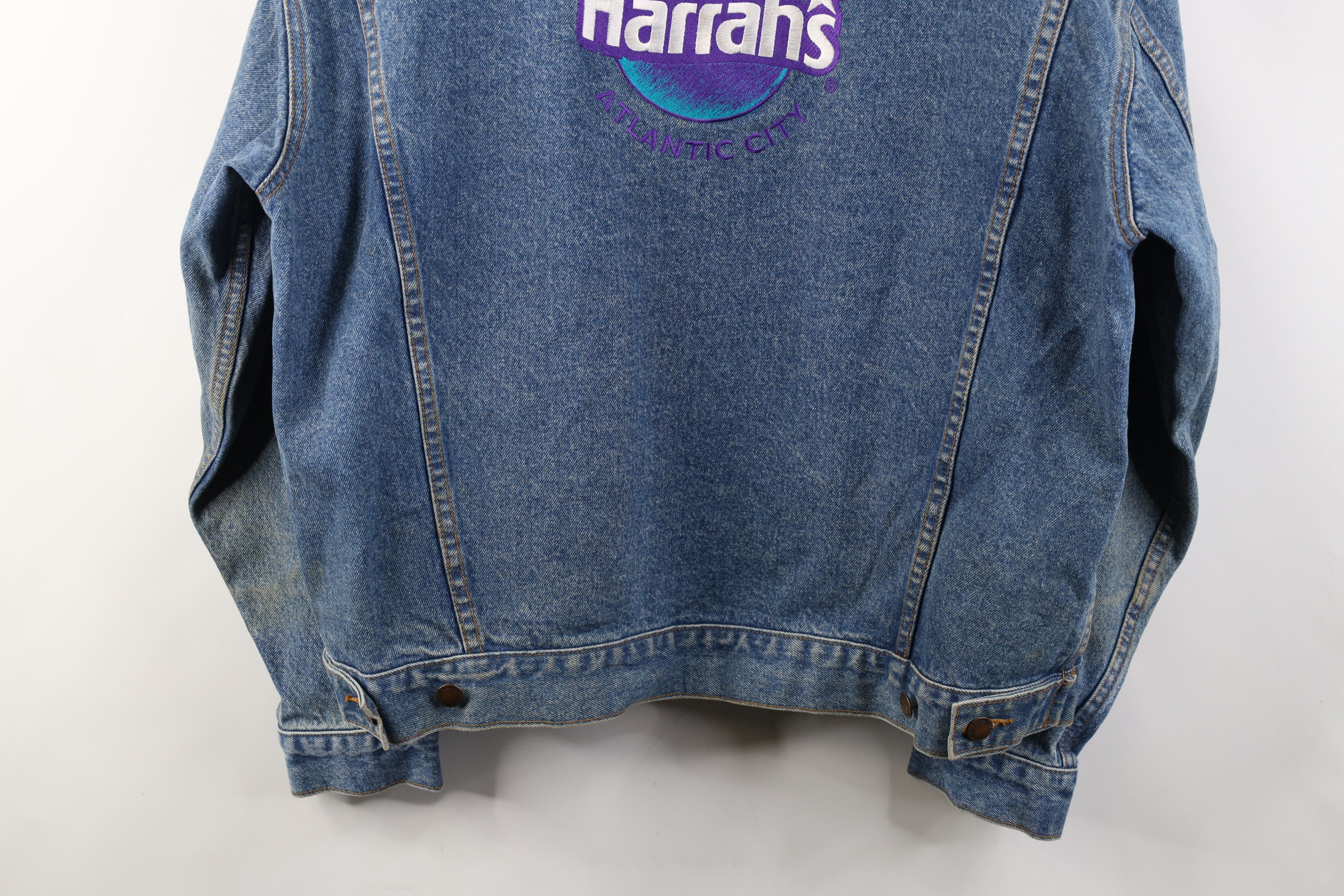Vintage Vintage 90s Streetwear Harrahs Atlantic City Trucker Jacket Size US L / EU 52-54 / 3 - 15 Thumbnail