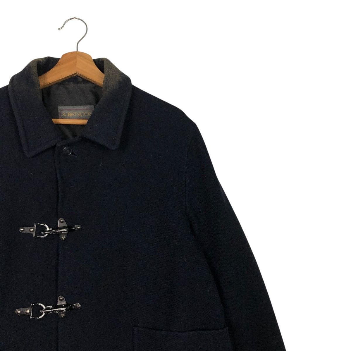 Vintage 🔥VINTAGE WOOL DUFFLE BUCKLE JACKET ROBERT STOCK Size US S / EU 44-46 / 1 - 8 Thumbnail