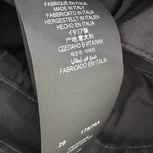 Saint Laurent Paris Saint Laurent Black Pants Cotton Size 29 Size US 29 - 6 Thumbnail
