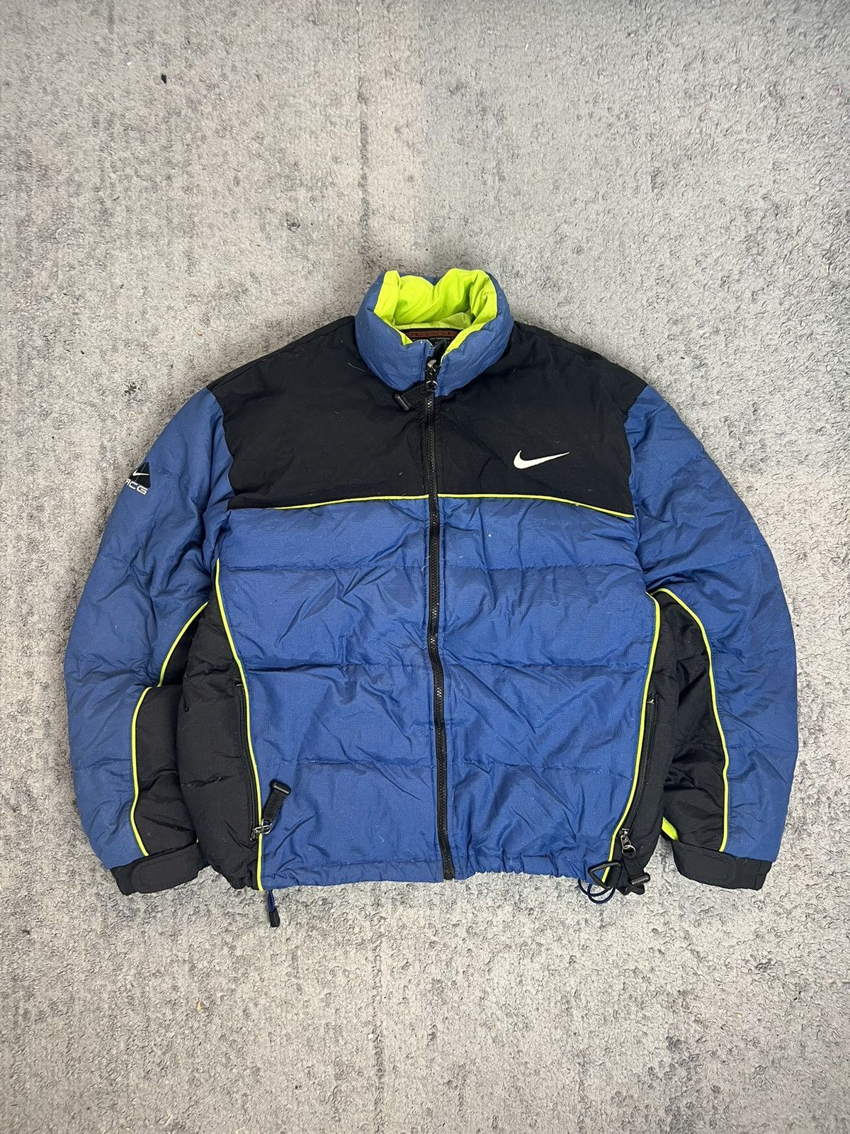 image of Nike Acg Vintage Puffer Down Gorpcore Light Jacket in Blue, Men's (Size Medium)