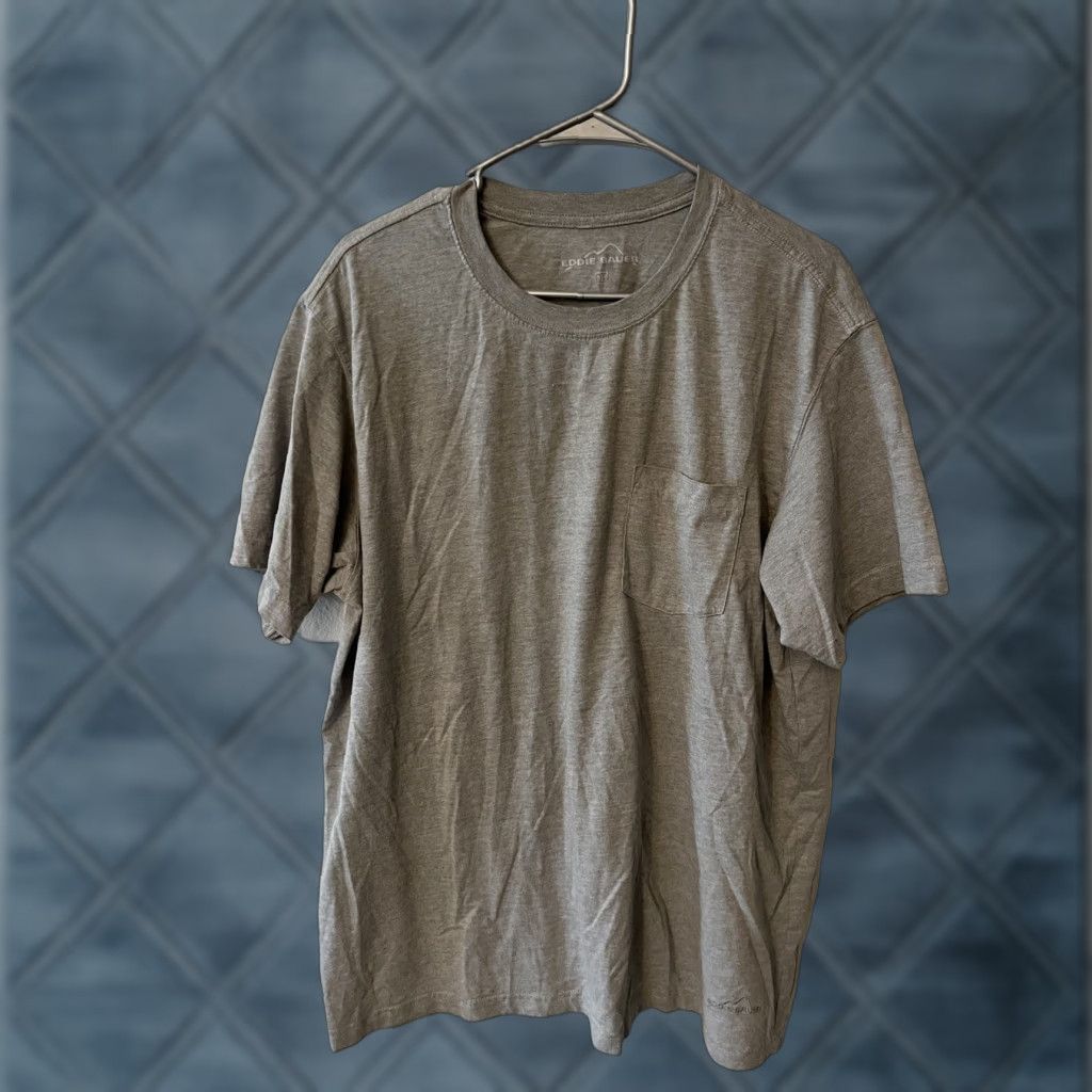 Eddie Bauer Eddie Bauer T-Shirt Mens Size XL Short Sleeve Crew Neck Gray Logo Size US XL / EU 56 / 4 - 1 Thumbnail