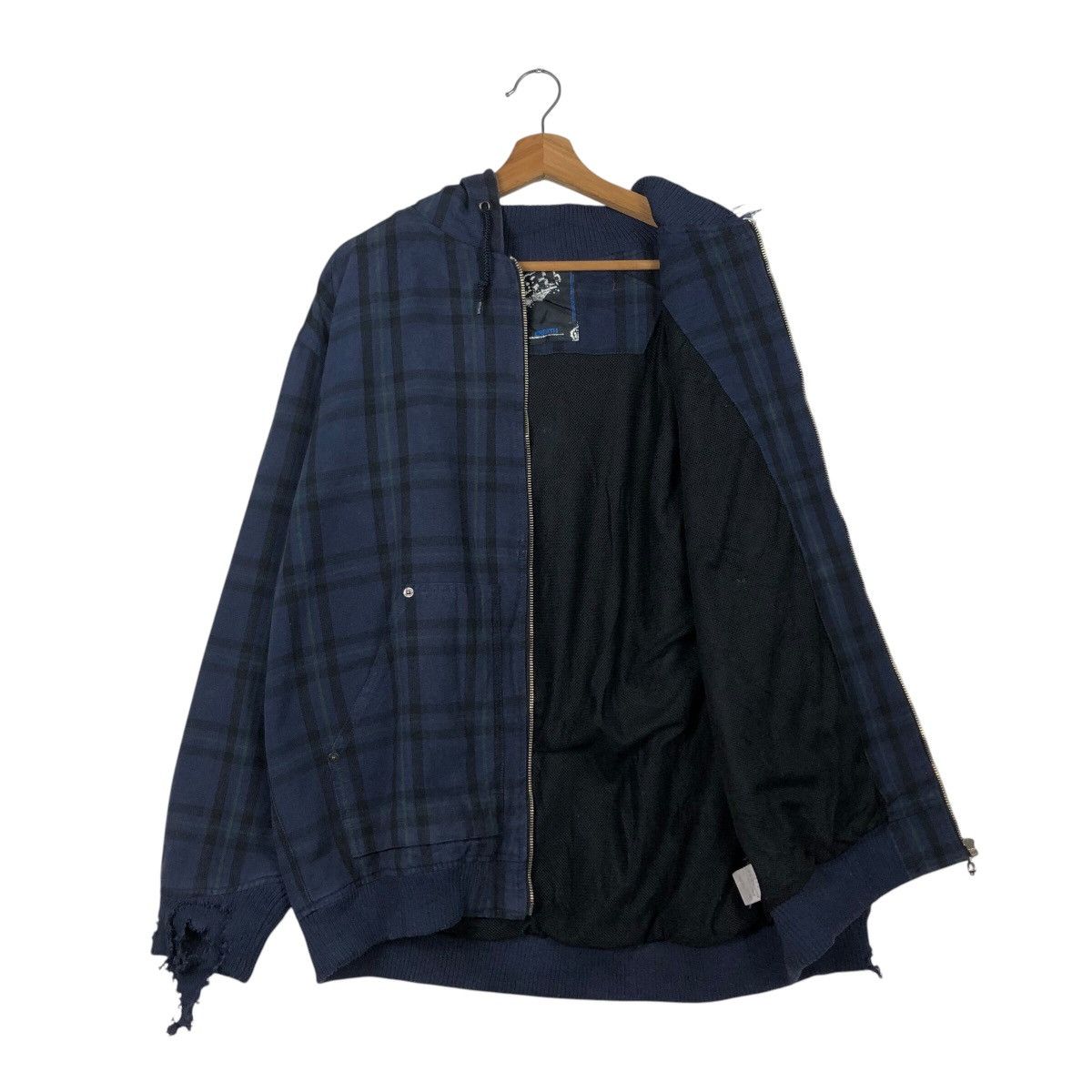 Japanese Brand × Vintage 📌Vintage Biker Jacket Breath Tartan Design Issey Miyake Size US M / EU 48-50 / 2 - 13 Thumbnail