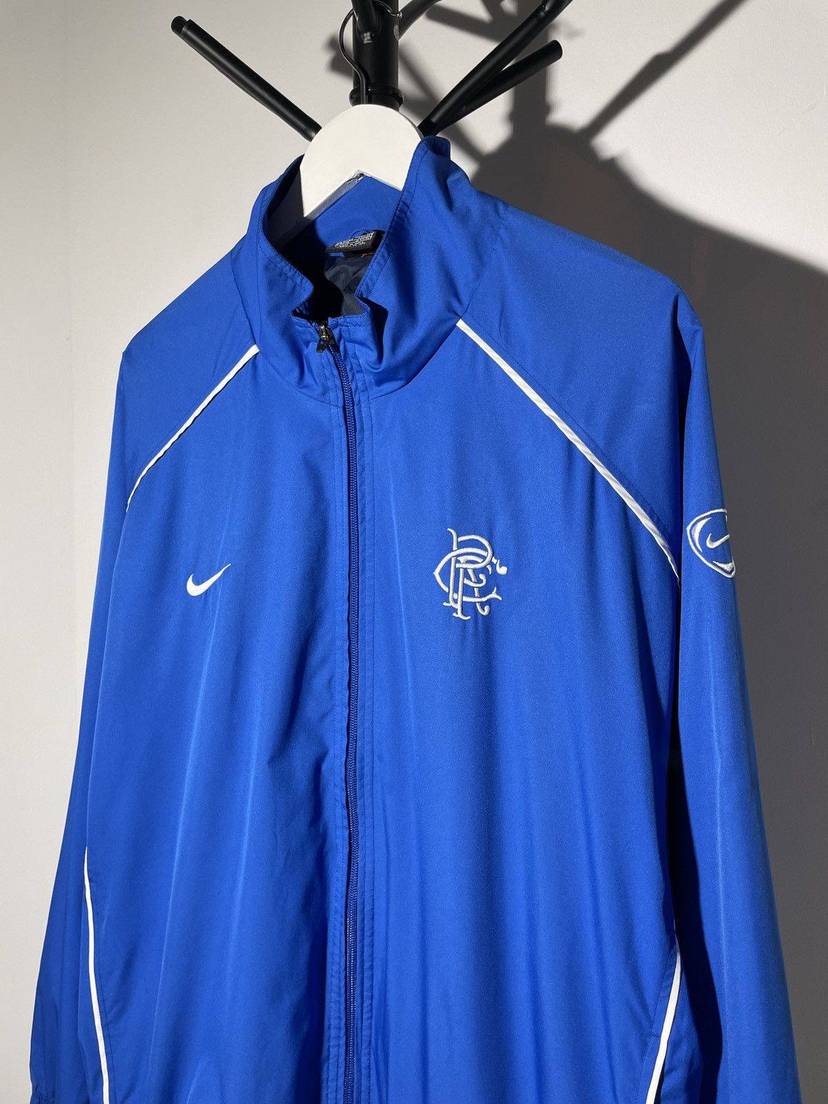 Nike × Vintage Vintage 90’s Nike Team Glasgow Rangers Track Top Jacket Size US L / EU 52-54 / 3 - 2 Thumbnail