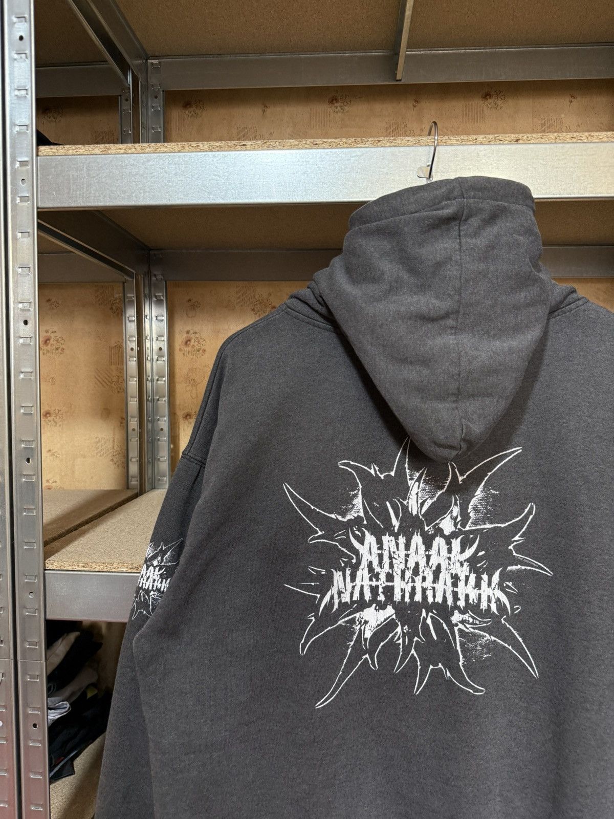 Band Tees × Vintage Vintage 90’s ANAAL NATHRAKH Black Metal Rock Hoodie Y2K Hype Size US XXL / EU 58 / 5 - 4 Thumbnail