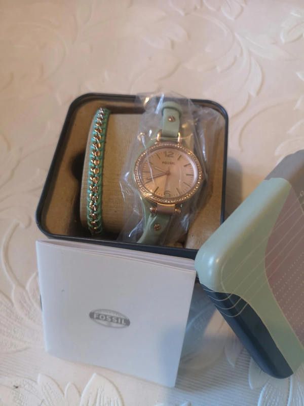 Fossil fossil green strap come with bracelet watch set Size ONE SIZE - 5 Thumbnail