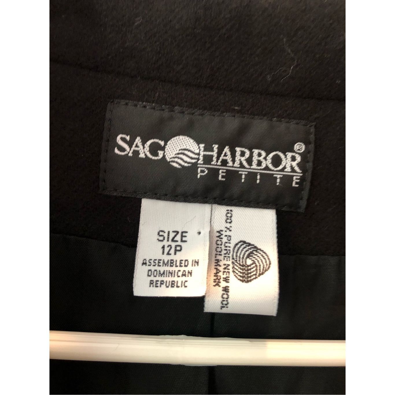 Other Sag Harbor Women’s Black Wool Elegant One Button Up Blazer S Size XL / US 12-14 / IT 48-50 - 5 Thumbnail
