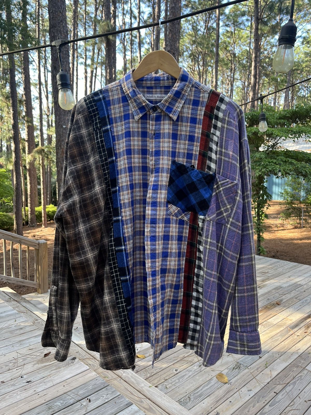 image of 7 Cut Needles Flannel in Blue, Men's (Size XL)