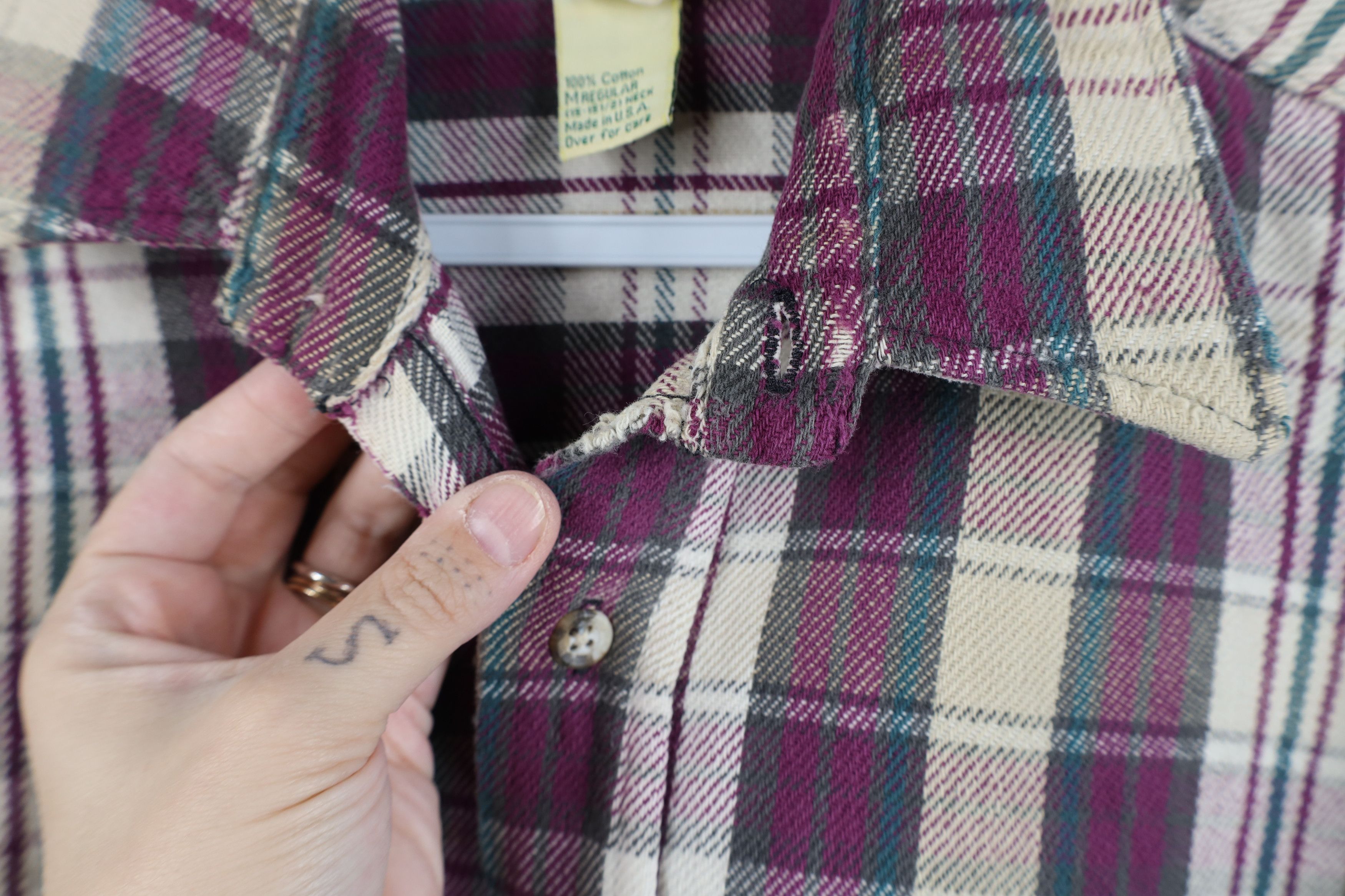 Vintage Vintage 90s Streetwear Heavyweight Flannel Button Shirt USA Size US M / EU 48-50 / 2 - 9 Thumbnail