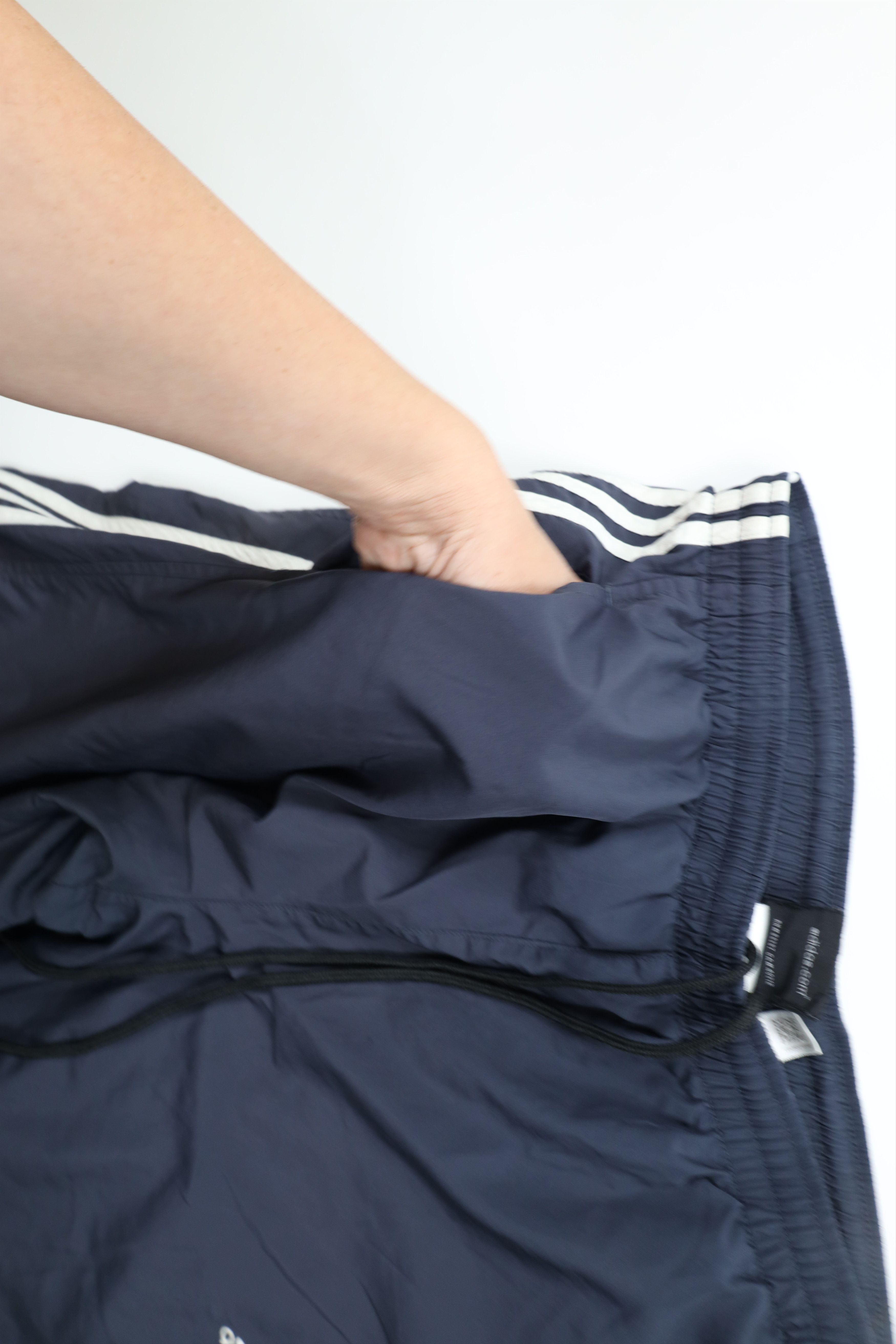 Adidas × Vintage Vintage Y2K 2004 Adidas Out Striped Wide Leg Pants Blue Size US 34 / EU 50 - 8 Thumbnail