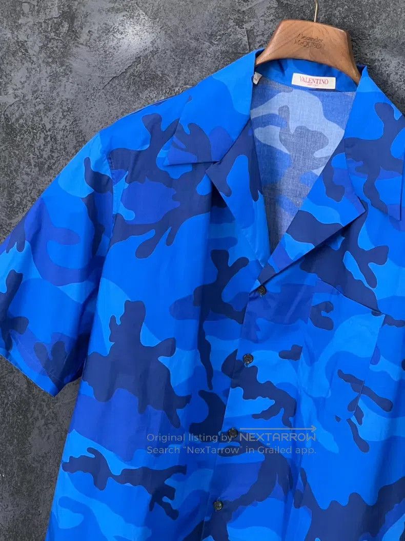 Valentino Valentino Camouflage cotton short-sleeved shirt Size US S / EU 44-46 / 1 - 5 Thumbnail