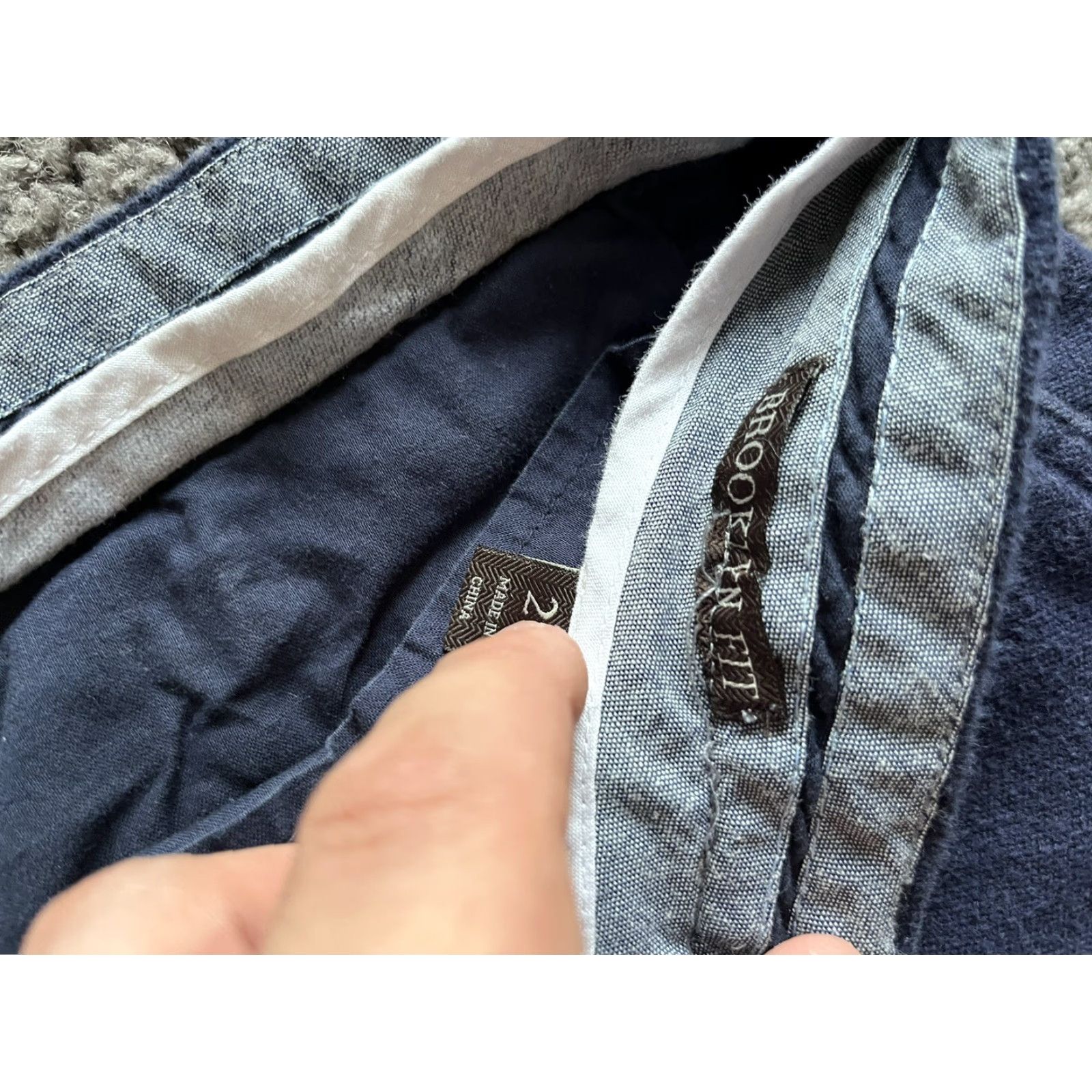 Vintage VINTAGE JACHS New York Mens Navy Brooklyn Fit Cargo Pants 29 Inseam 32.5 Adult Regular Navy Cargo Pants Mens 29 Size US 29 - 6 Thumbnail