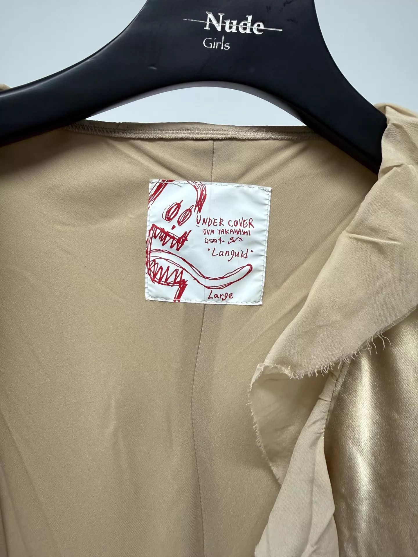 Undercover UNDERCOVER Women's Langui Ruffled Hem Long Dress Beige Size L / US 10 / IT 46 - 4 Thumbnail