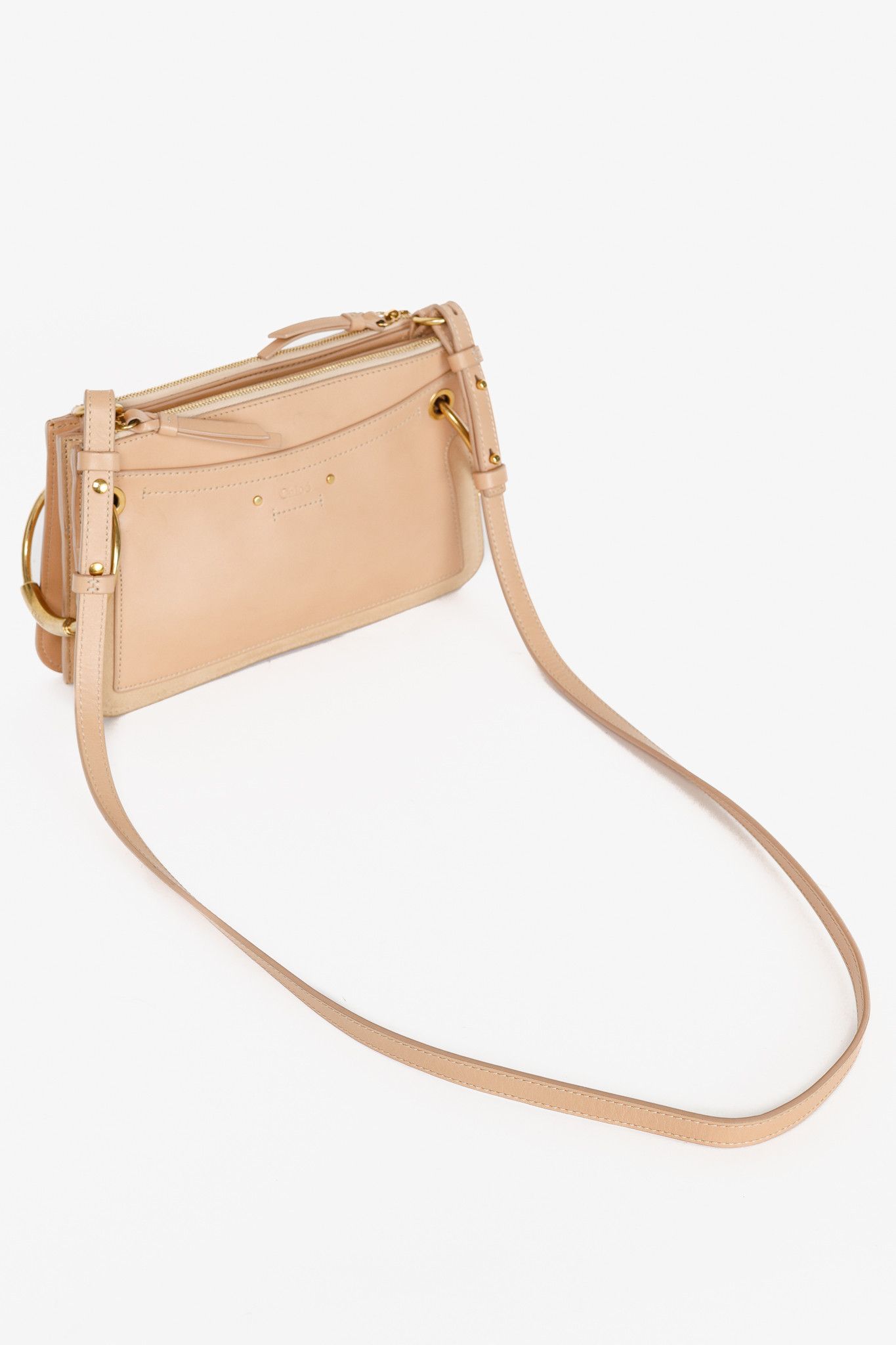 Chloe Chloe Mini Roy Blushy Pink Leather & Suede Crossbody Size ONE SIZE - 6 Thumbnail