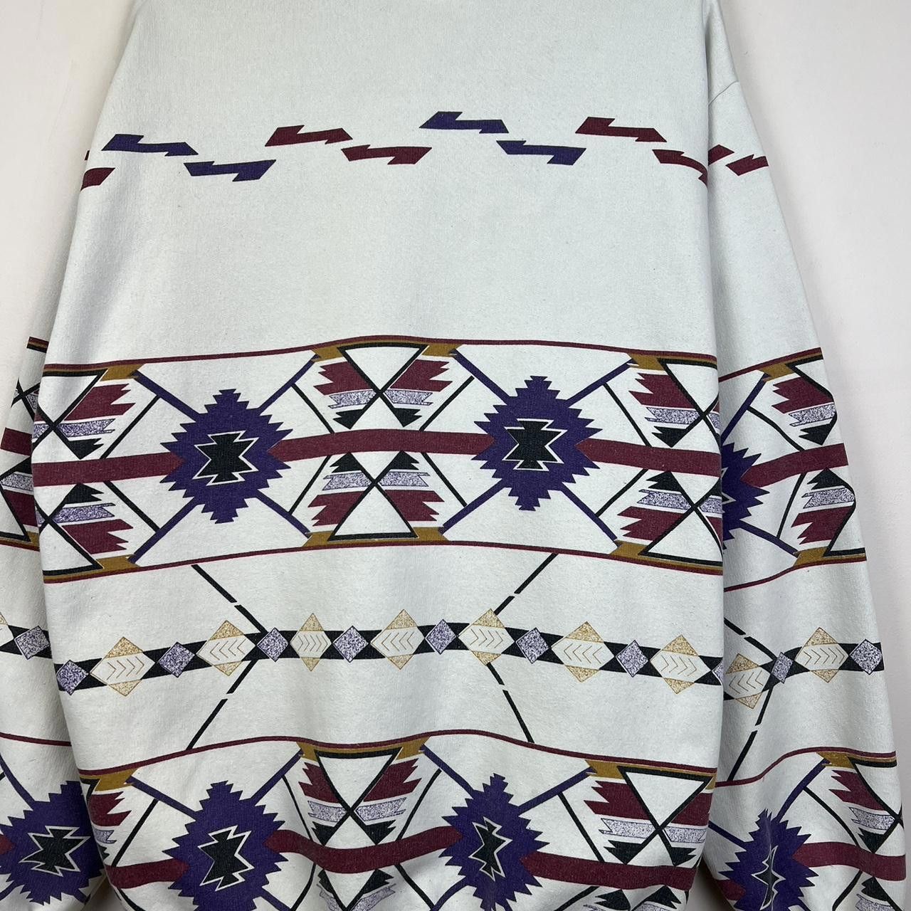 Native Vintage Southwestern Style Pullover Sweatshirt 90s Size XL Size US XL / EU 56 / 4 - 6 Thumbnail