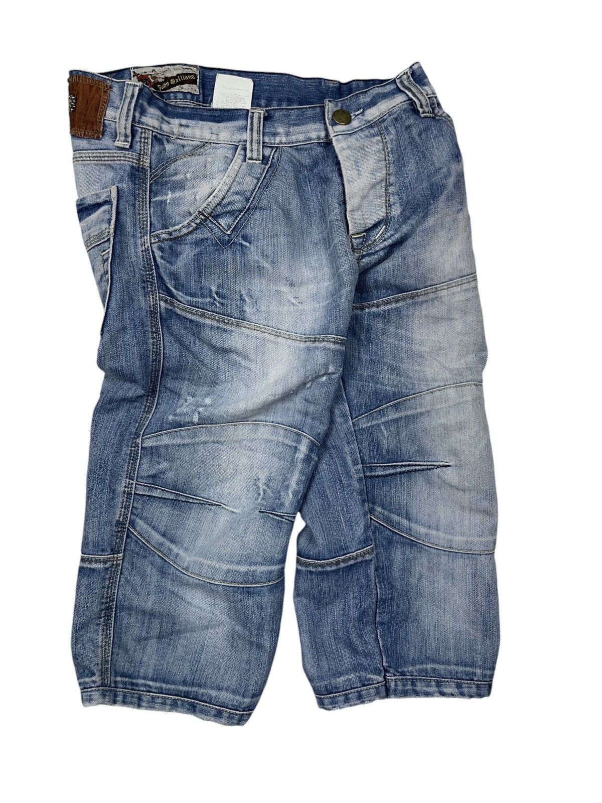 John Galliano × Vintage Vintage John Galliano Denim Shorts Distressed Style y2k Size US 29 - 3 Thumbnail