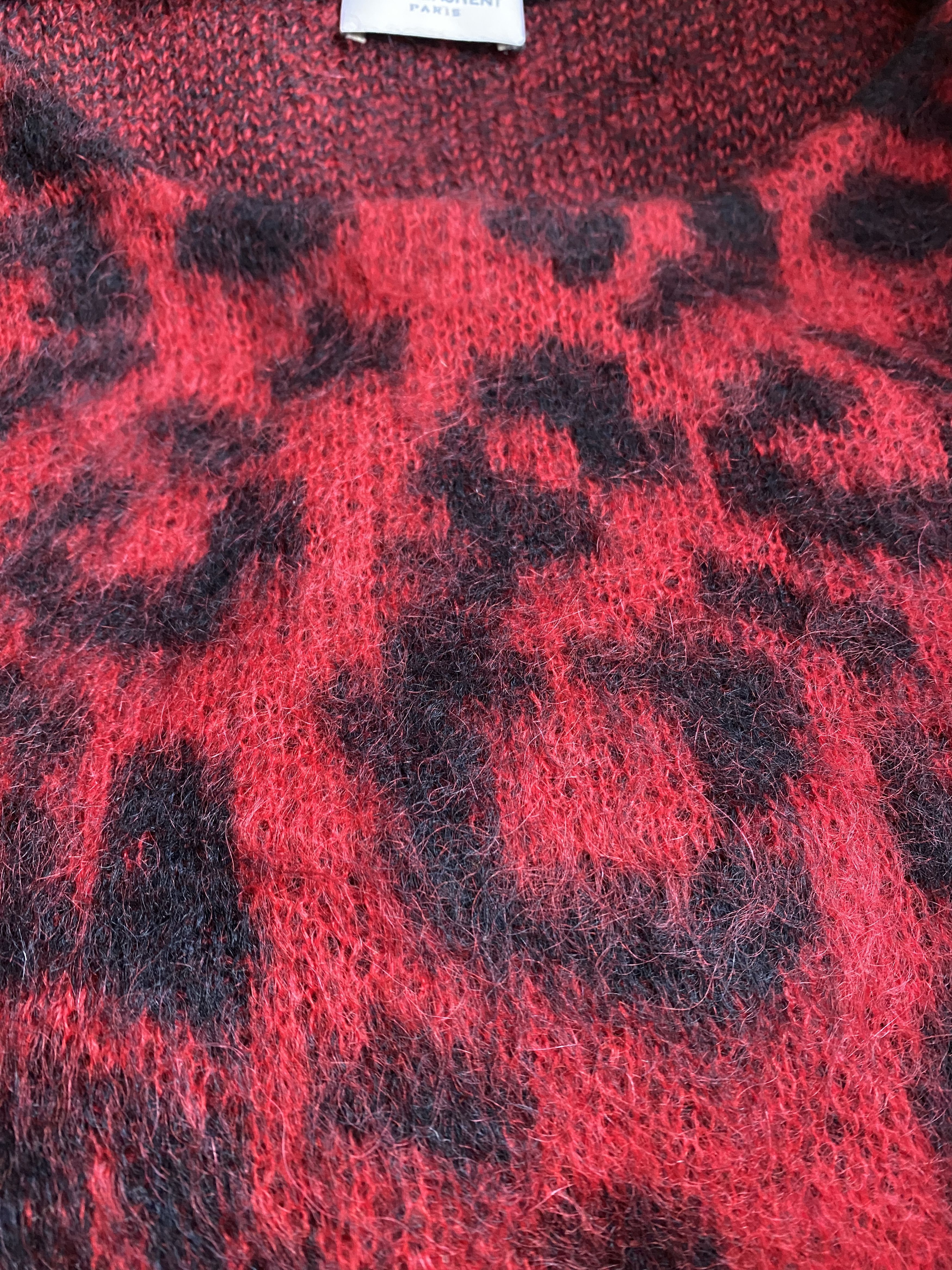 Hedi Slimane × Saint Laurent Paris Babycat Mohair Jumper Size US M / EU 48-50 / 2 - 10 Thumbnail
