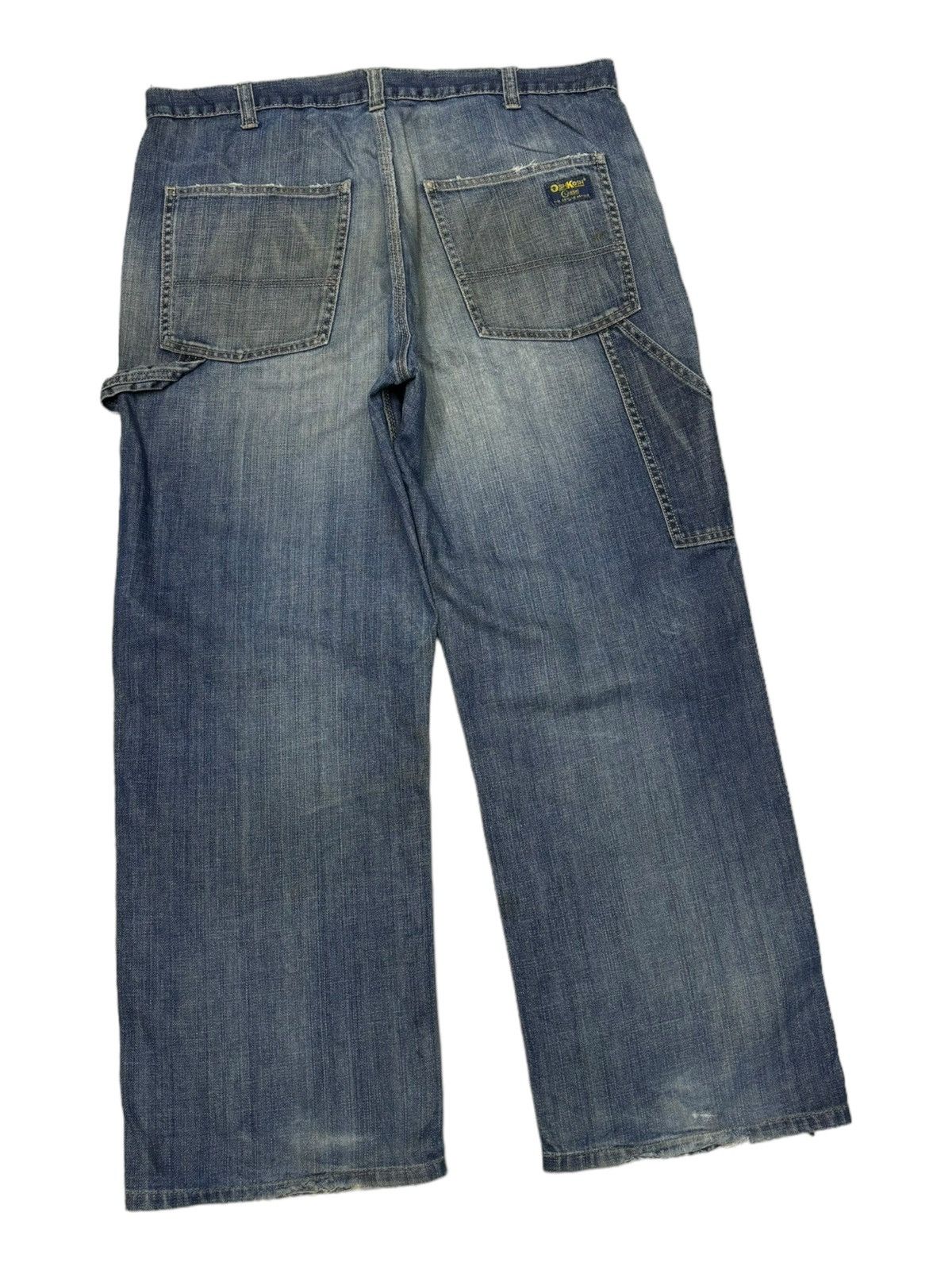 Japanese Brand 🔥OSHKOSH BAGGY THRASHED DISTRESS CARPENTER JEANS Size US 38 / EU 54 - 3 Thumbnail