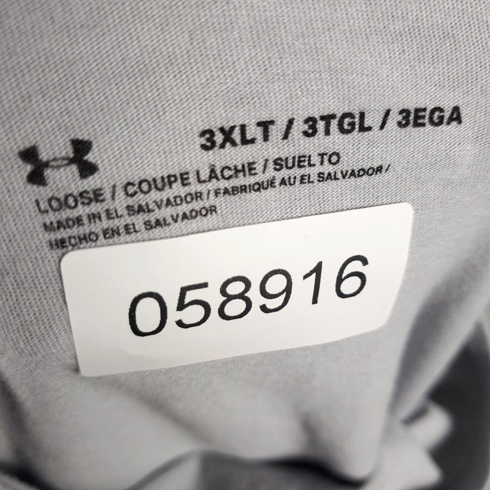 Under Armour VINTAGE Under Armour T-Shirt Mens 3XLT Casual Short Sleeve Gray Cotton Logo Modern Sports Mens Size US XXL / EU 58 / 5 - 8 Thumbnail