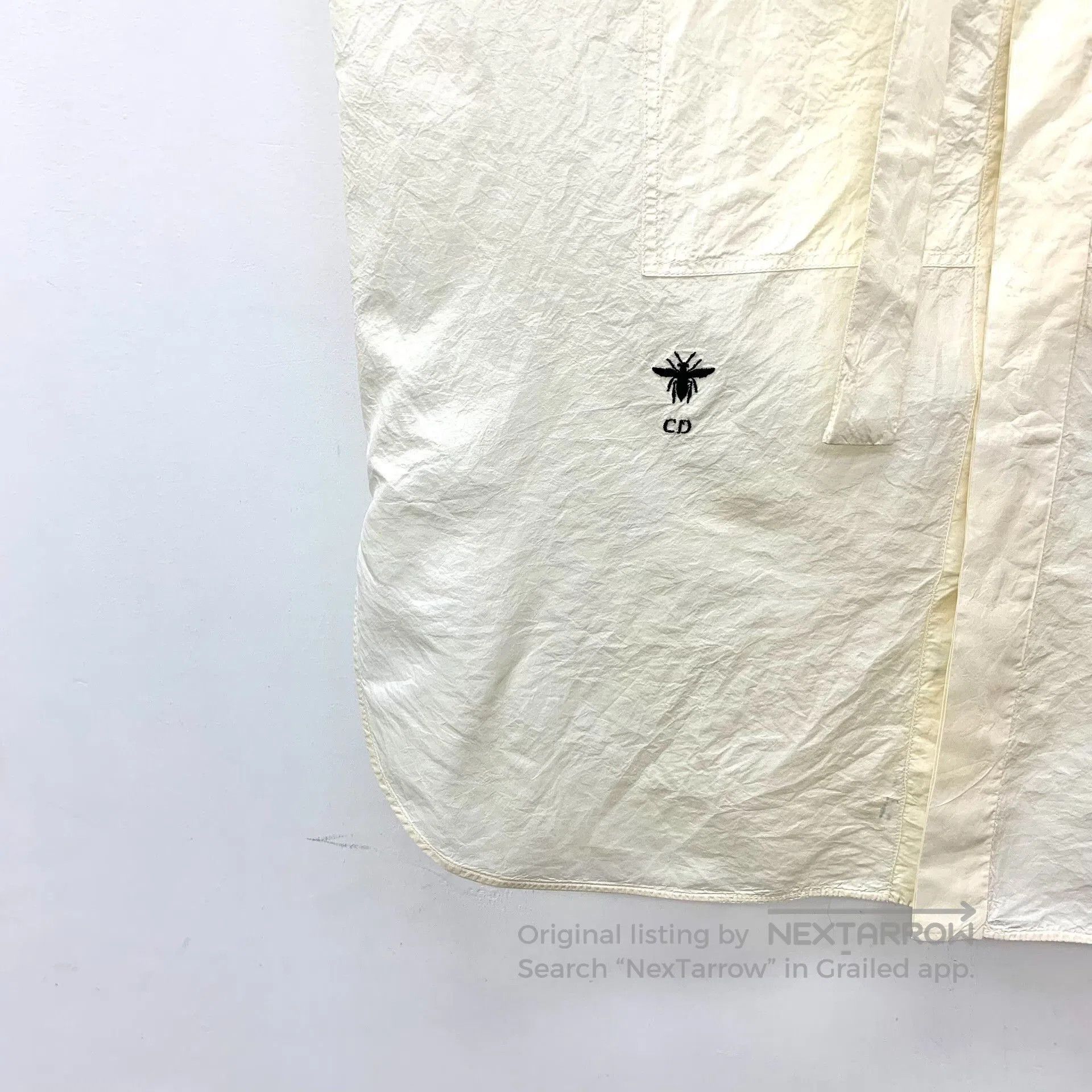 Dior Dior Silk Sleeveless Bee Embroidery Shirt. Size XXS / US 00 / IT 34 - 4 Thumbnail