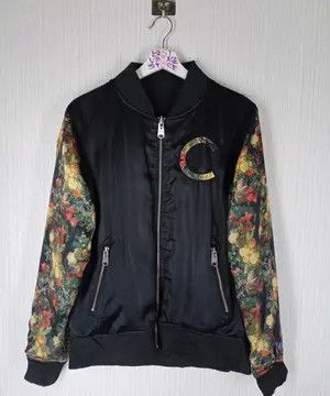 Criminal Damage × Designer × Japanese Brand Rare Criminal Damage Satin Reversible Flora Motive Jacket Size US M / EU 48-50 / 2 - 13 Thumbnail