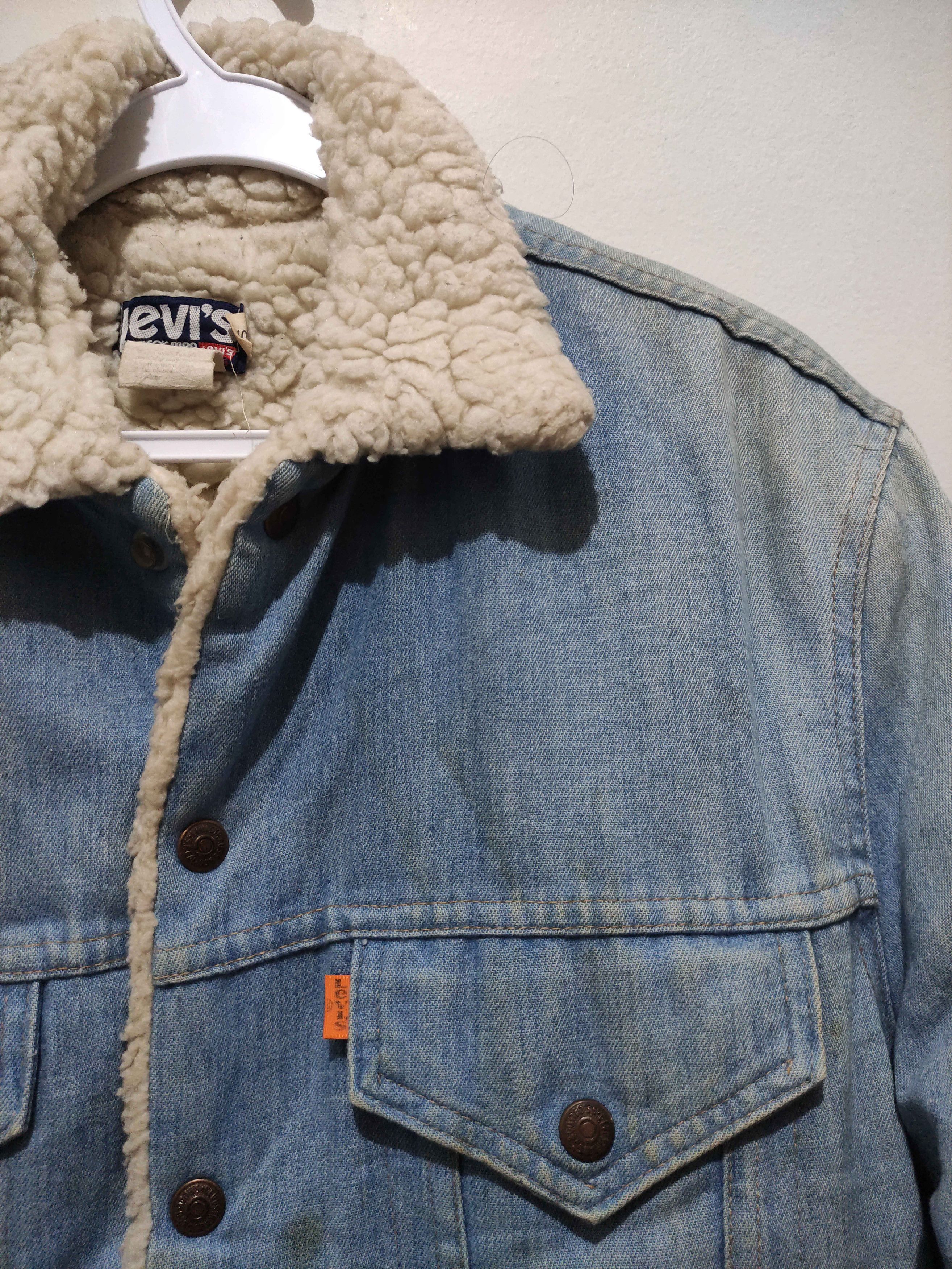 Levi's Vintage 1970's Levis Sherpa Lined Trucker Jacket Size US S / EU 44-46 / 1 - 11 Thumbnail