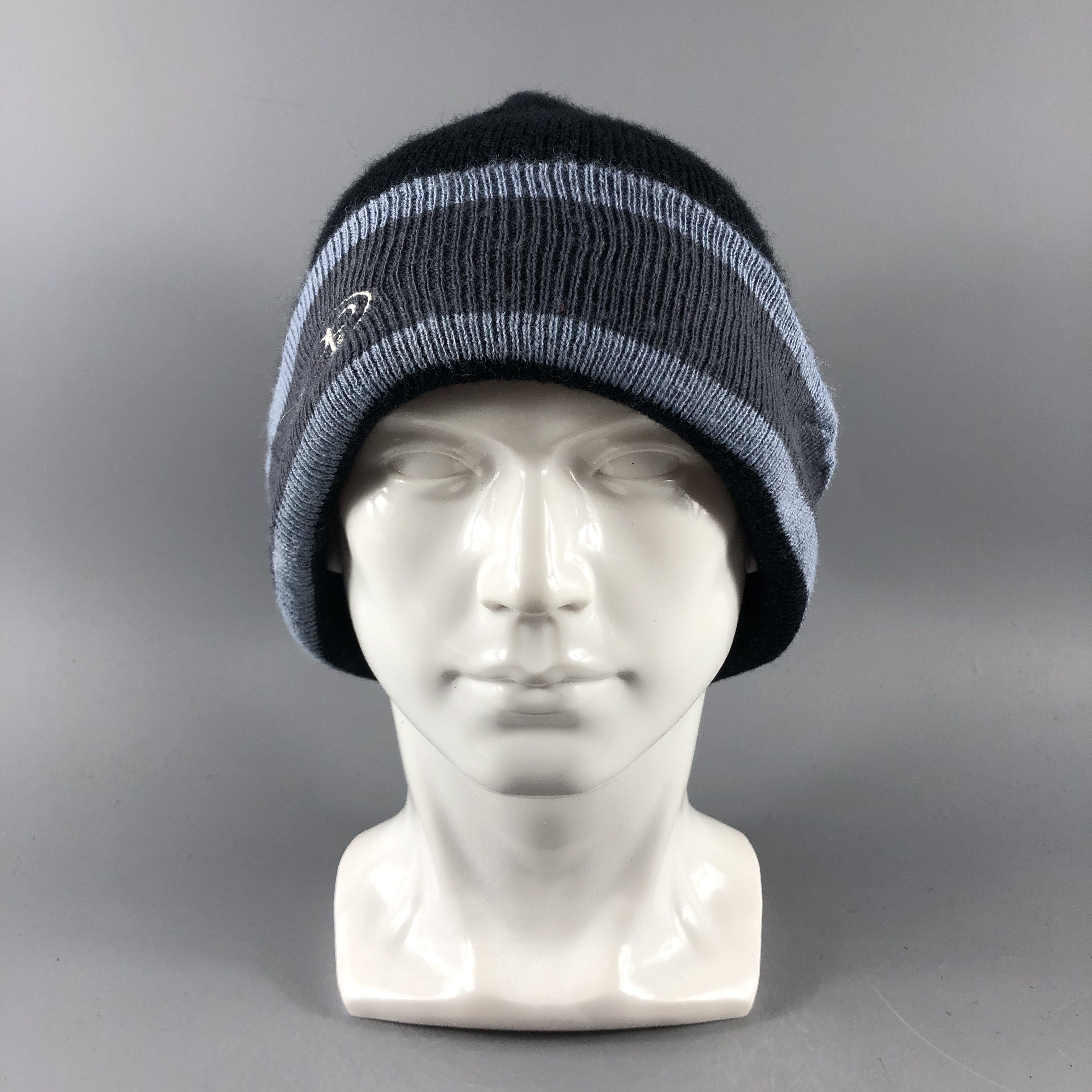 image of Ocean Pacific Hats Stripe Beanie Knit Snow Hat Snow Cap B981, Men's