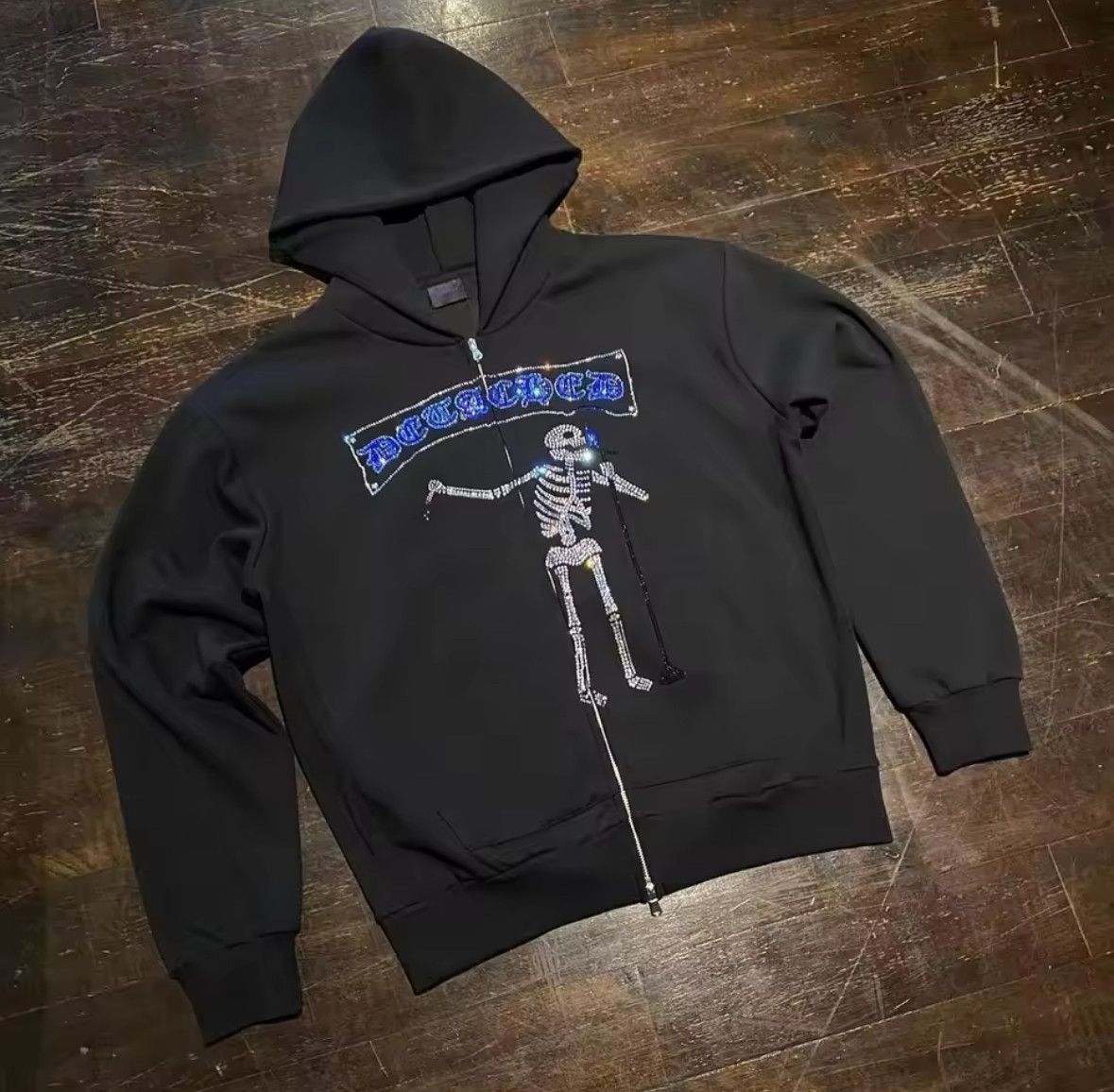 Other Fashion Punk Y2K Hip Hop Dark Skull Hoodies Size US XL / EU 56 / 4 - 2 Thumbnail