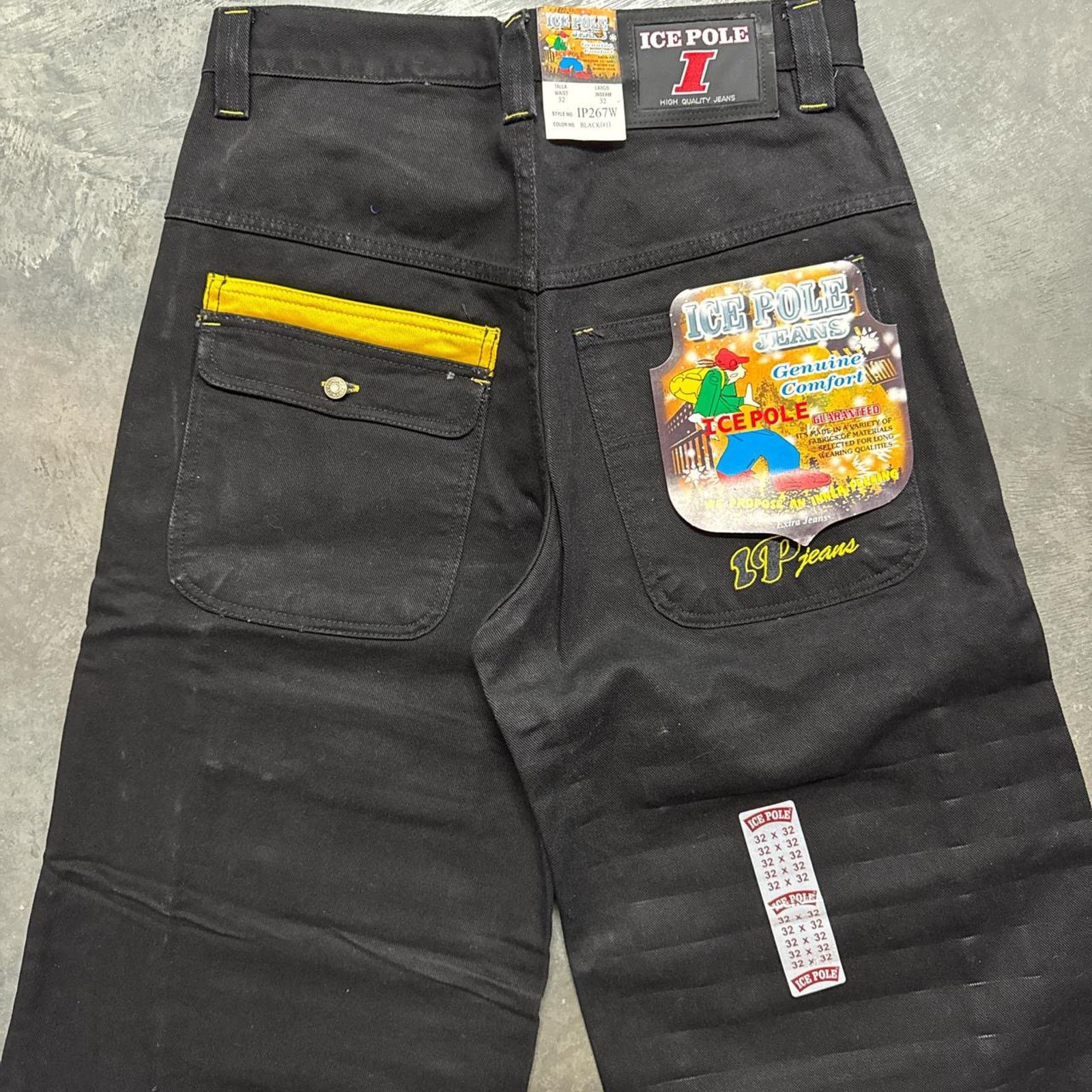 JNCO × Vintage Vintage Y2K Ice Pole Wide Leg Baggy JNCO Style Denim Jeans Size US 32 / EU 48 - 5 Thumbnail