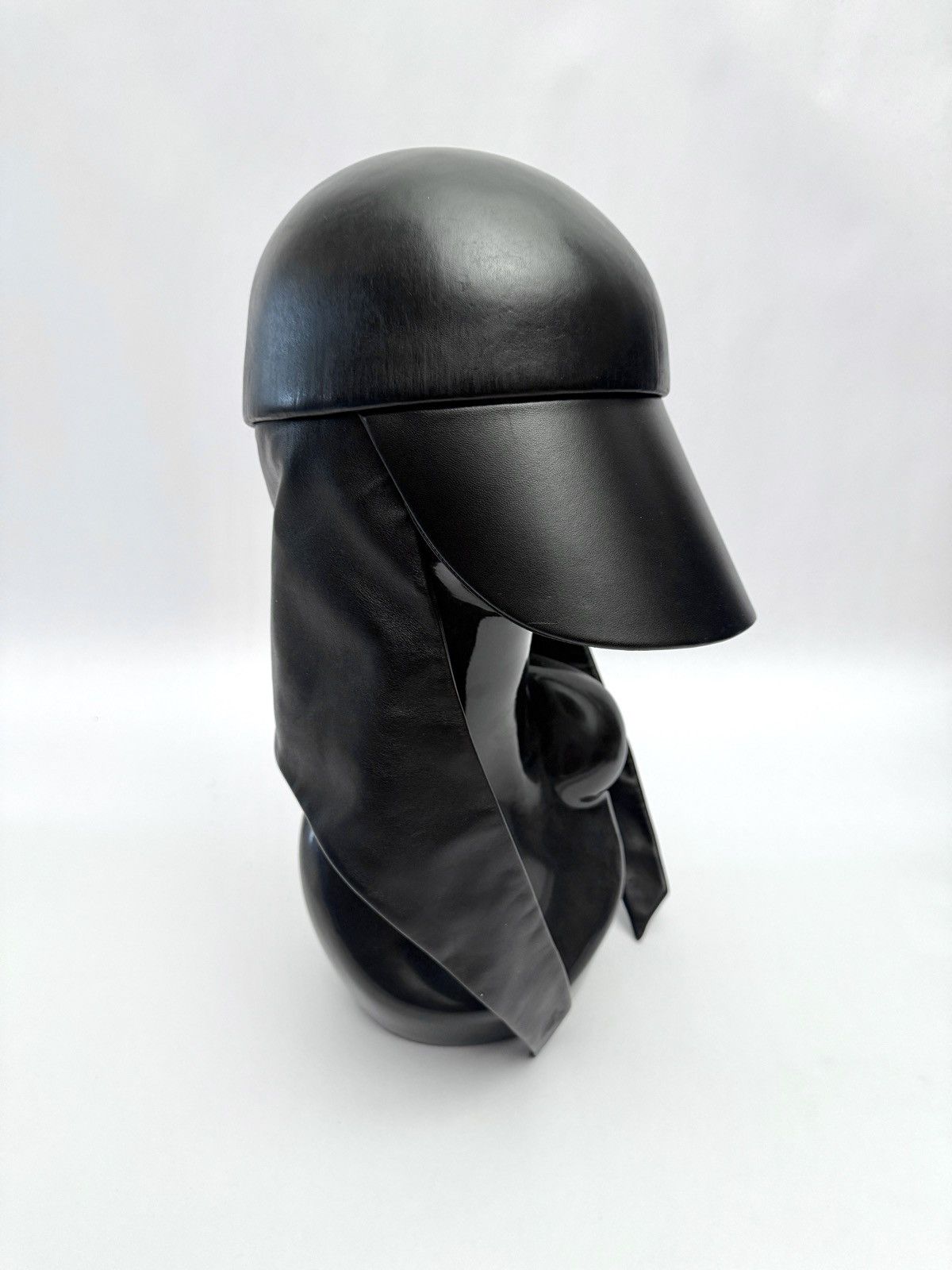 Yves Saint Laurent YSL BALACLAVA CAP IN LAMBSKIN Size ONE SIZE - 2 Thumbnail