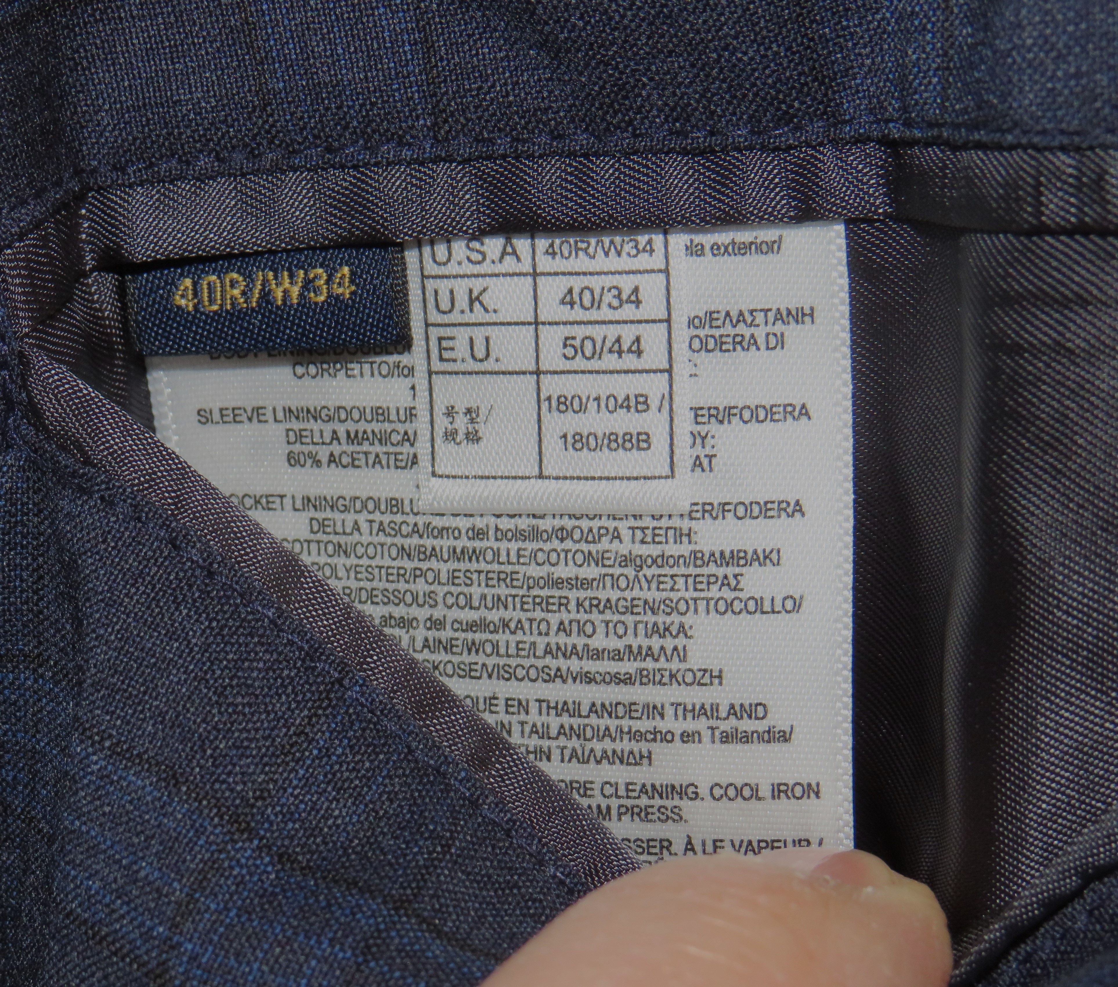 Brooks Brothers 1818 Classic Reda Current Blue Plaid Suit 40R NWT $1300 Size 40R - 15 Thumbnail